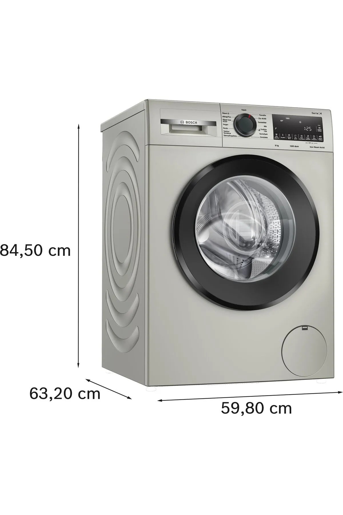 Bosch WGA242ZXTR 9 kg 1200 Devir Çamaşır Makinesi