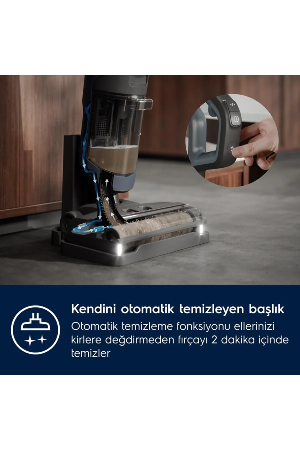 Electrolux Ultimate 800 EW81U3DB Islak Kuru Şarjlı Dikey Süpürge