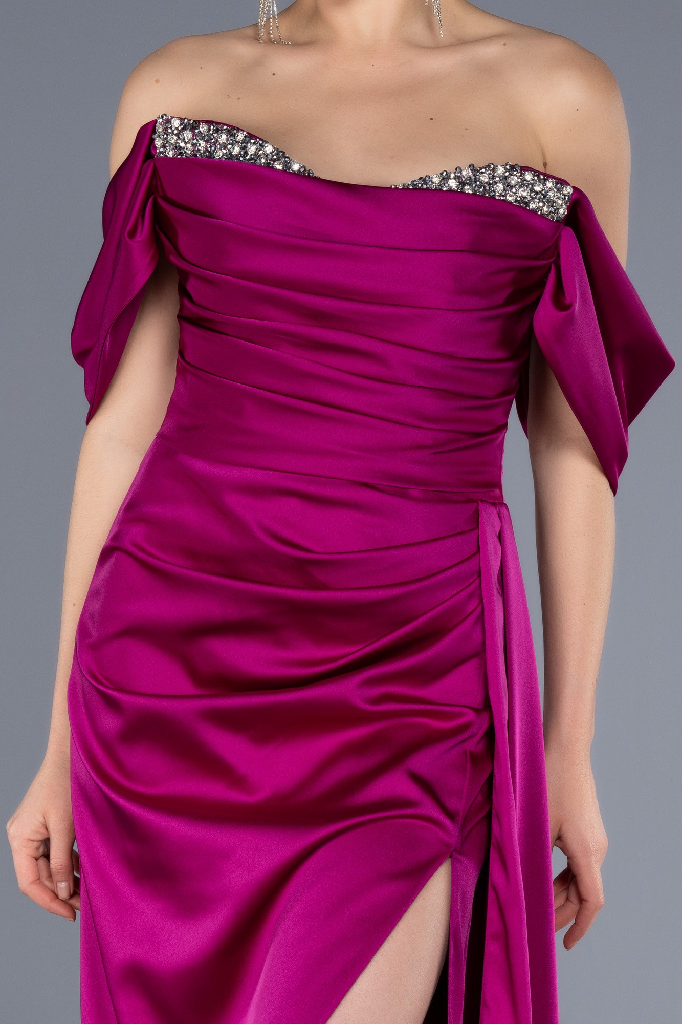 Long Satin Evening Dress ABU2661