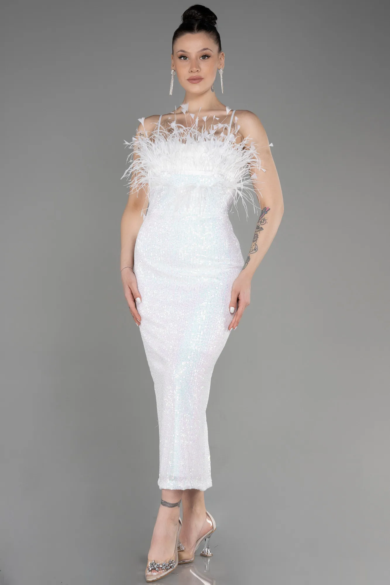 Midi Scaly Cocktail Dress ABU3812