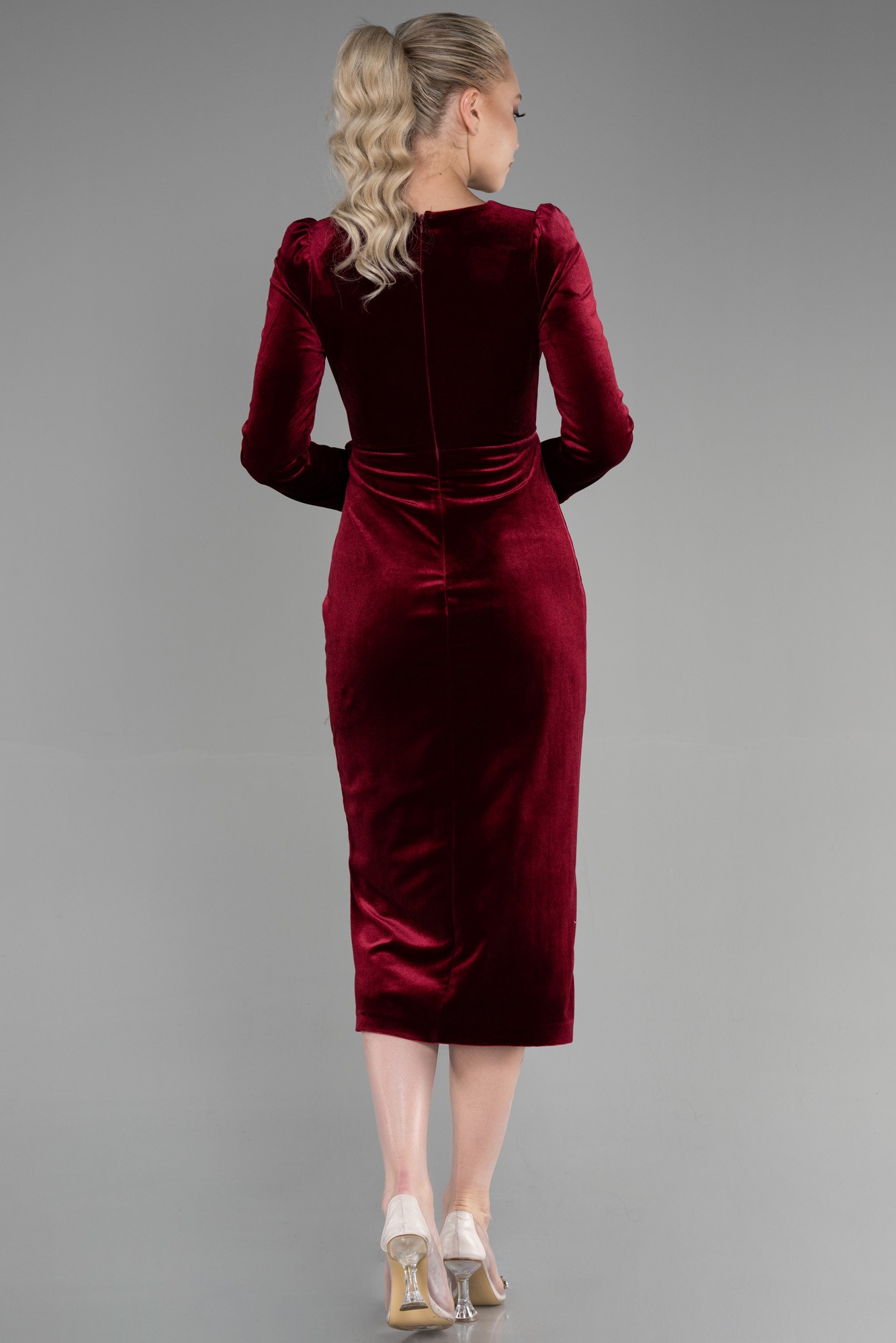 Midi Velvet Invitation Dress ABK1896