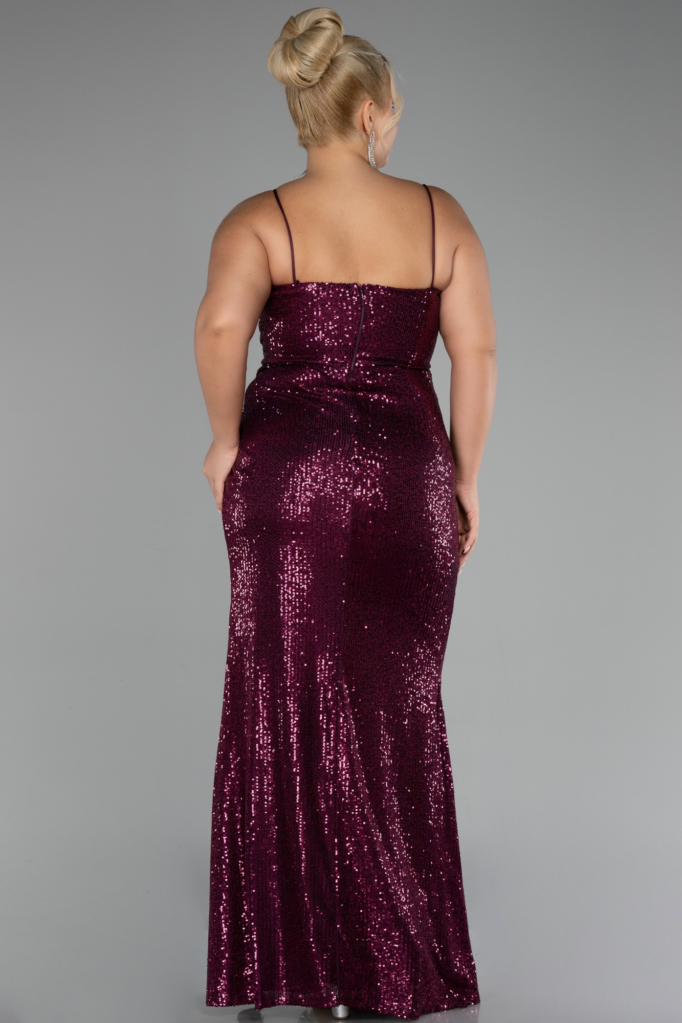 Long Scaly Plus Size Evening Dress ABU3322