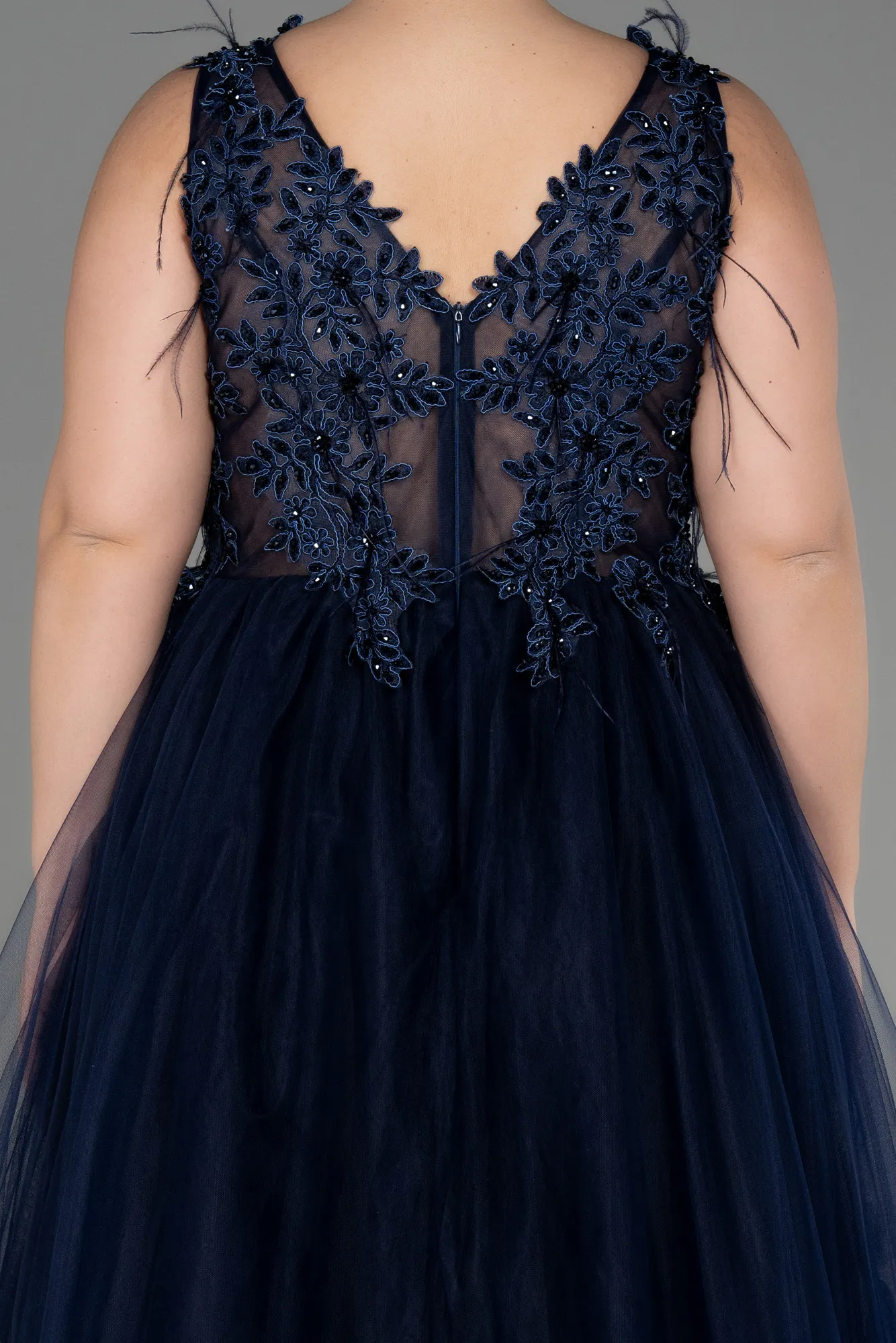 Long Plus Size Engagement Dress ABU3719