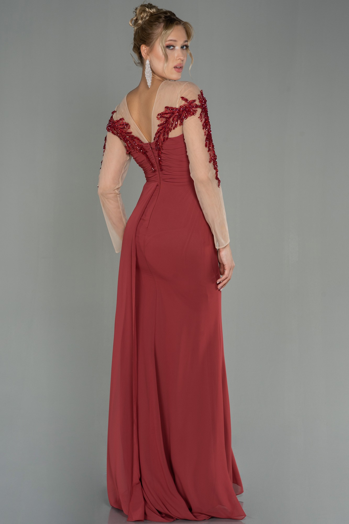 Long Chiffon Evening Dress ABU3012