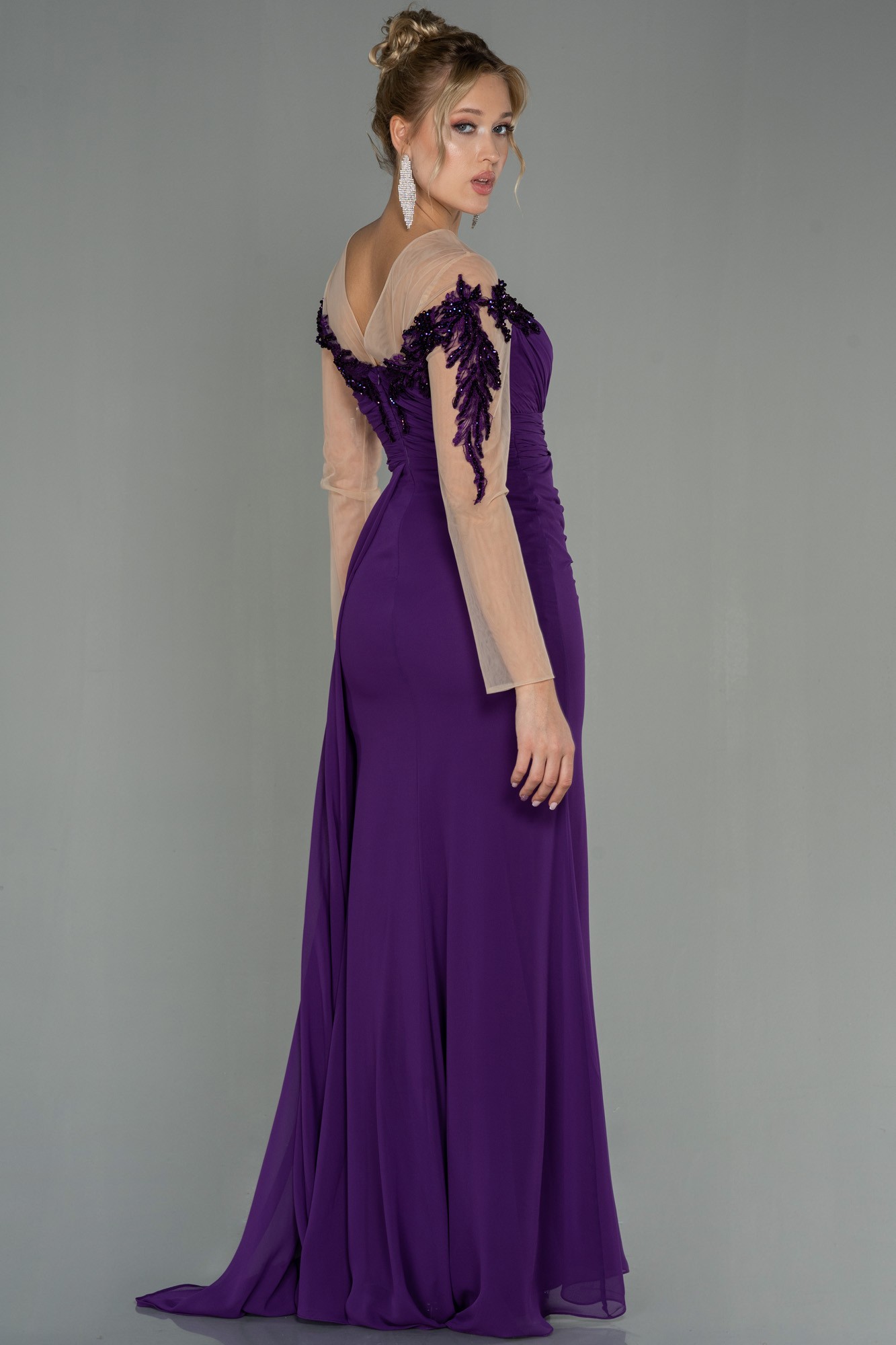 Long Chiffon Evening Dress ABU3012