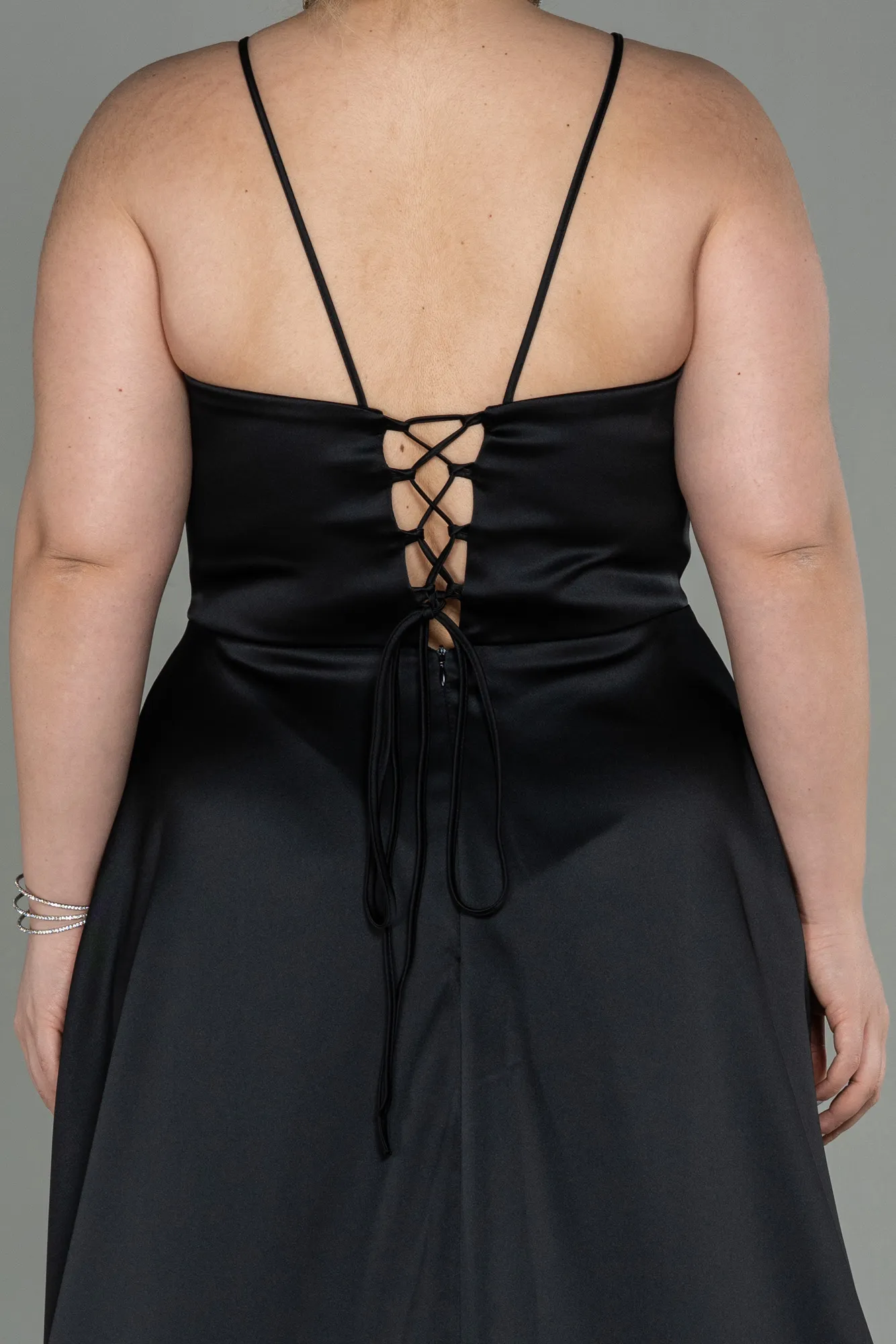 Long Satin Oversized Evening Dress ABU3020