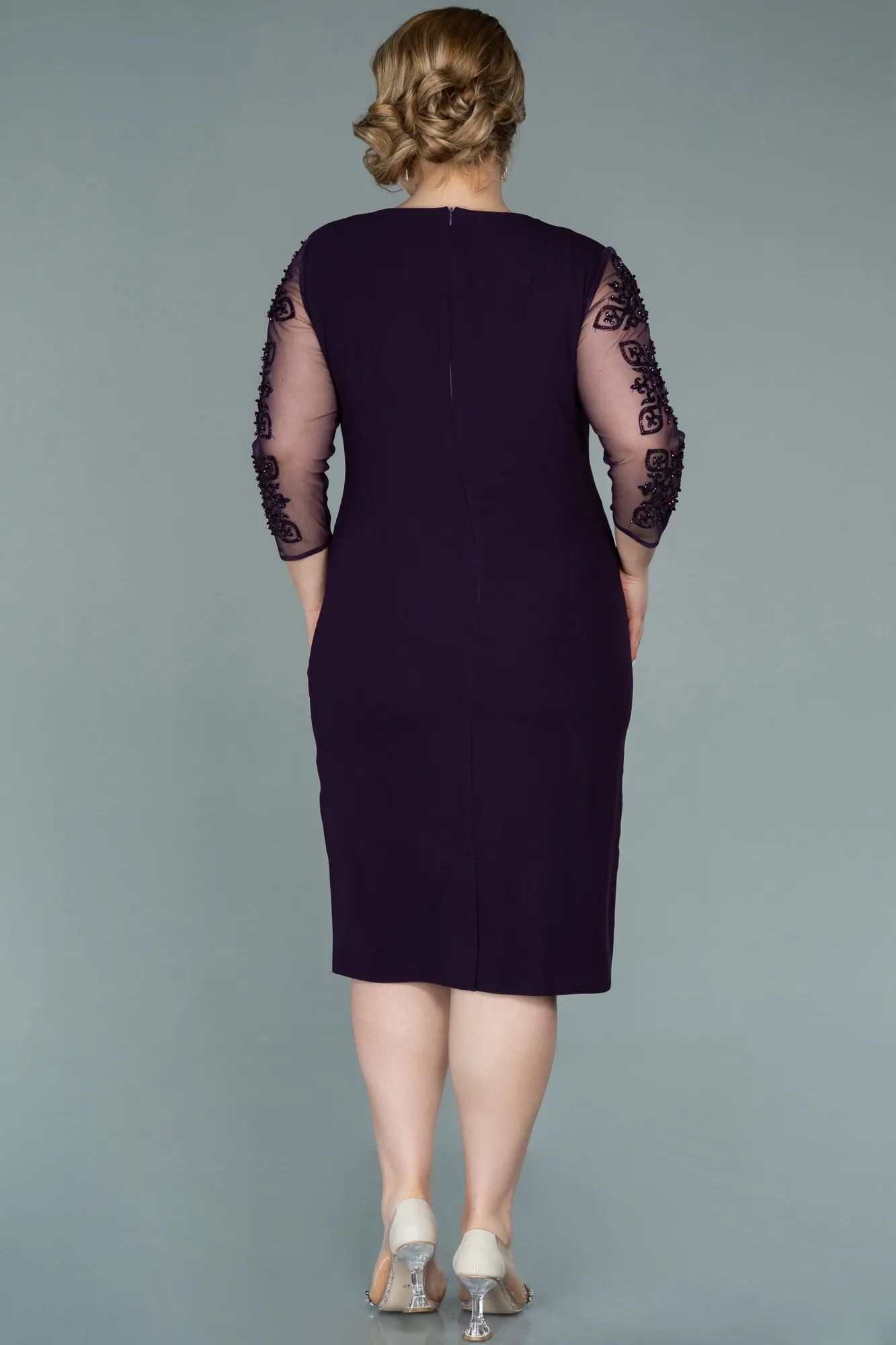 Midi Plus Size Evening Dress ABK1332