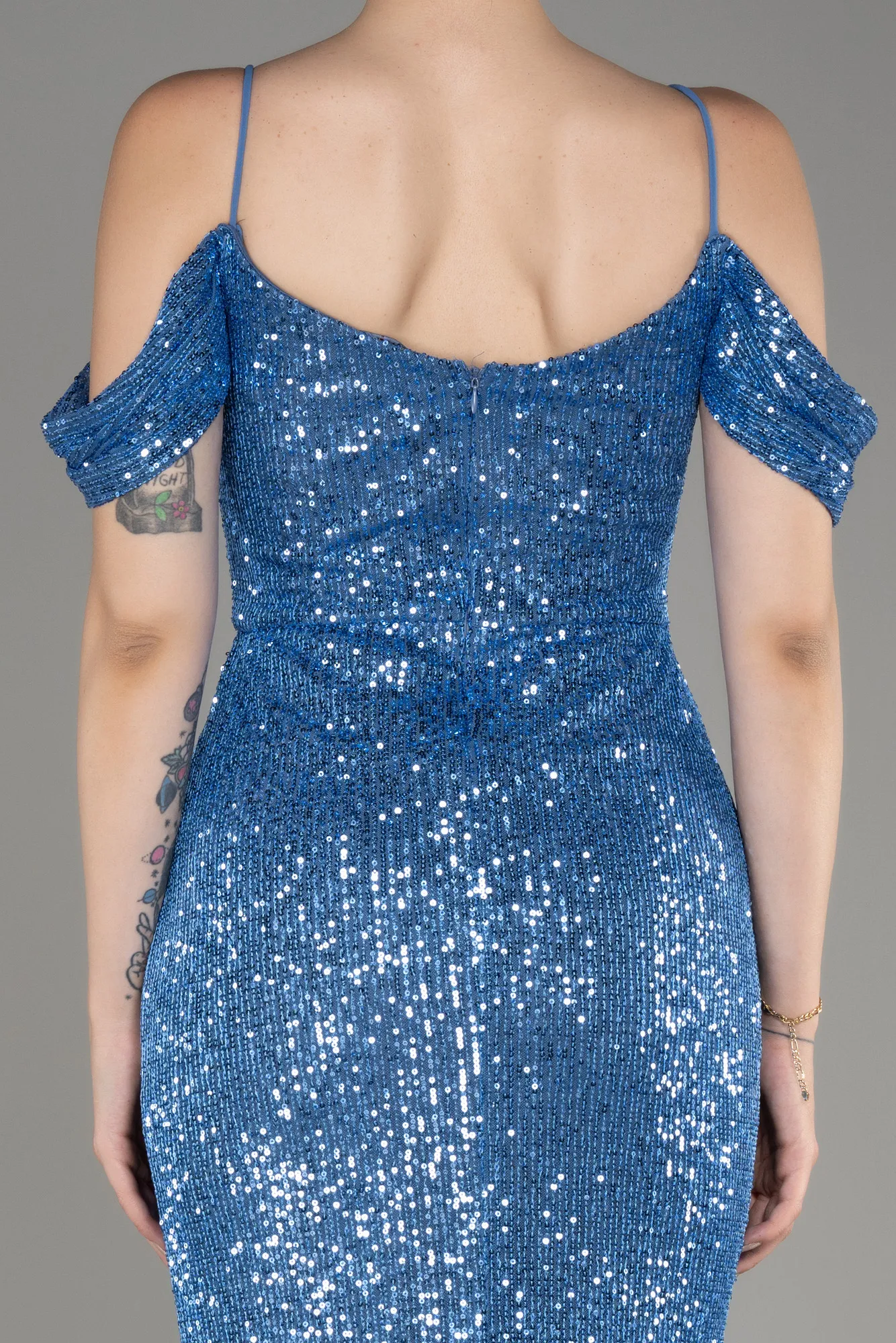 Slit Long Scaly Mermaid Prom Dress ABU3967