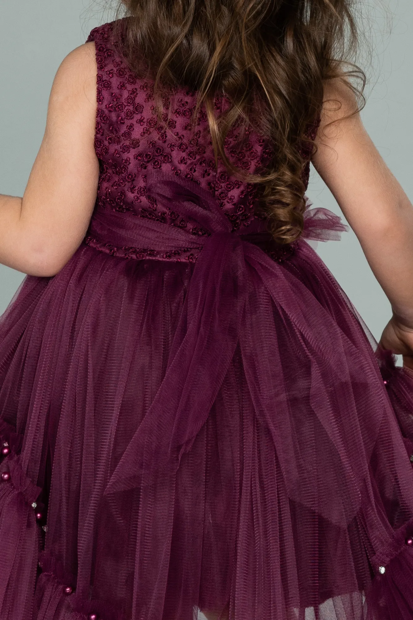 Front Short Back Long Girl Dress ABO049