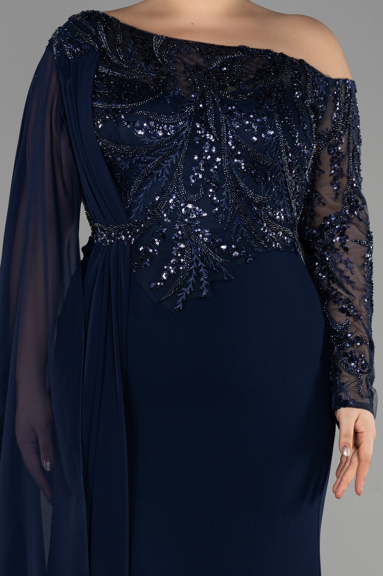 Long Dantelle Plus Size Evening Dress ABU3512