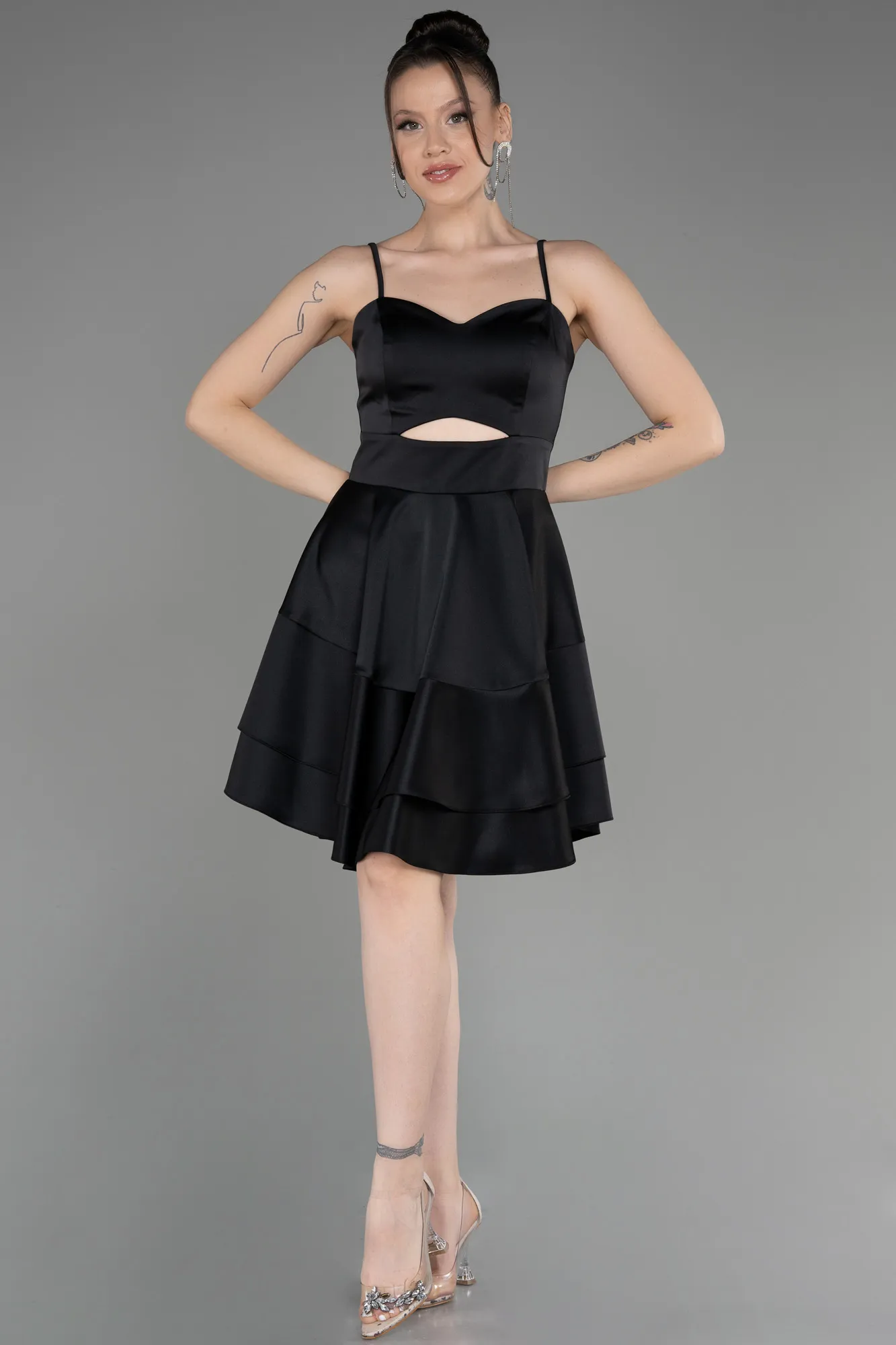 Short Satin Cocktail Dress ABK2042