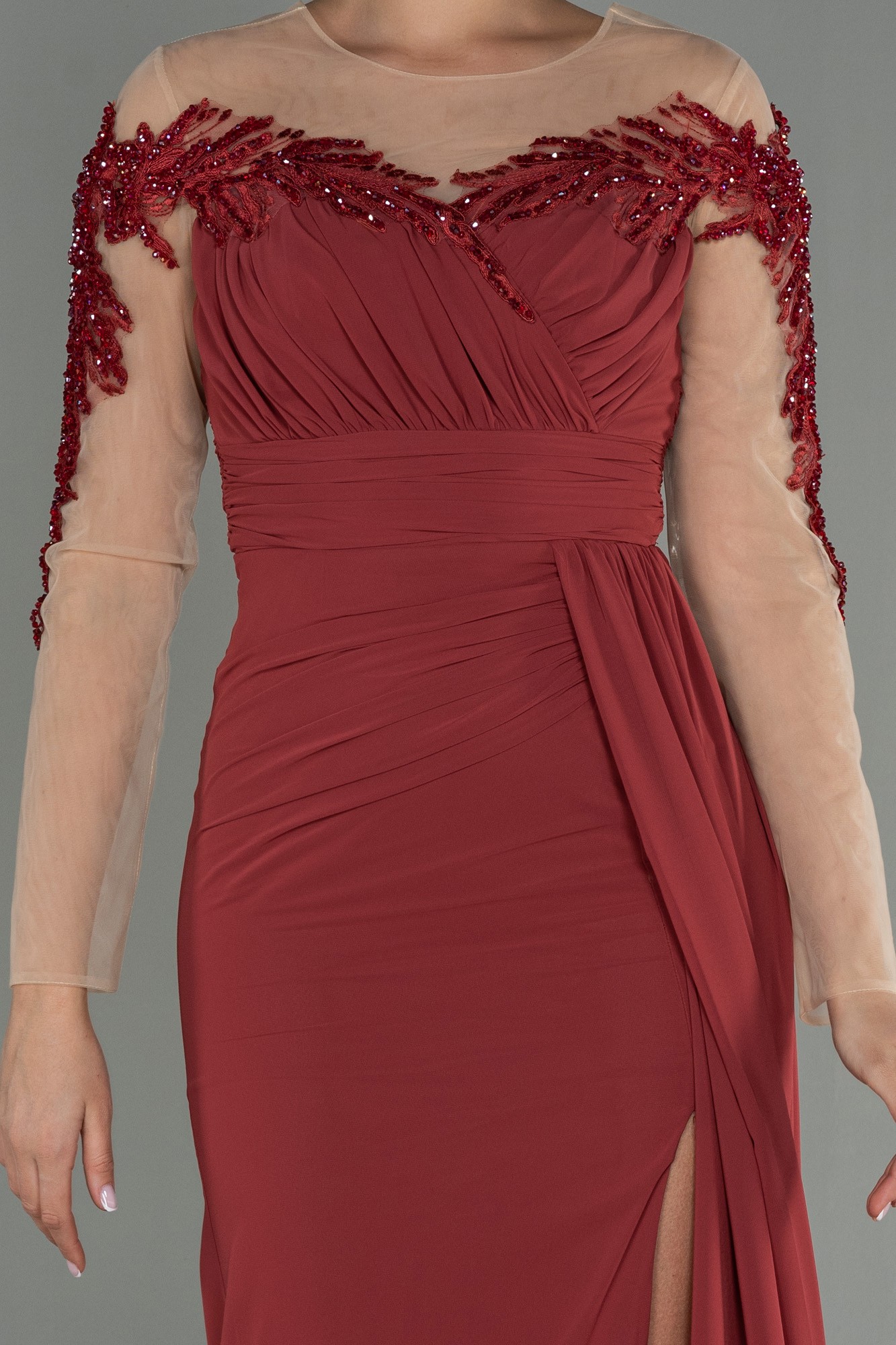 Long Chiffon Evening Dress ABU3012