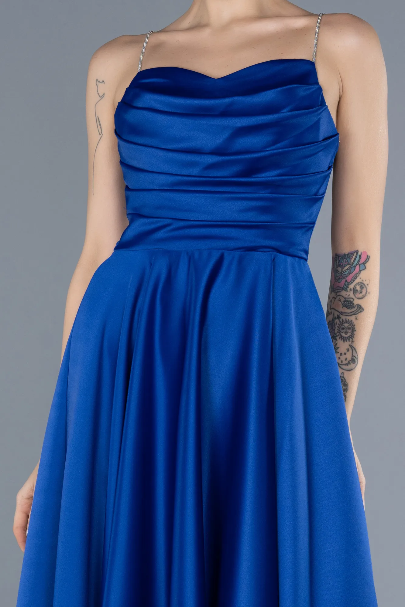 Midi Satin Cocktail Dress ABK2240