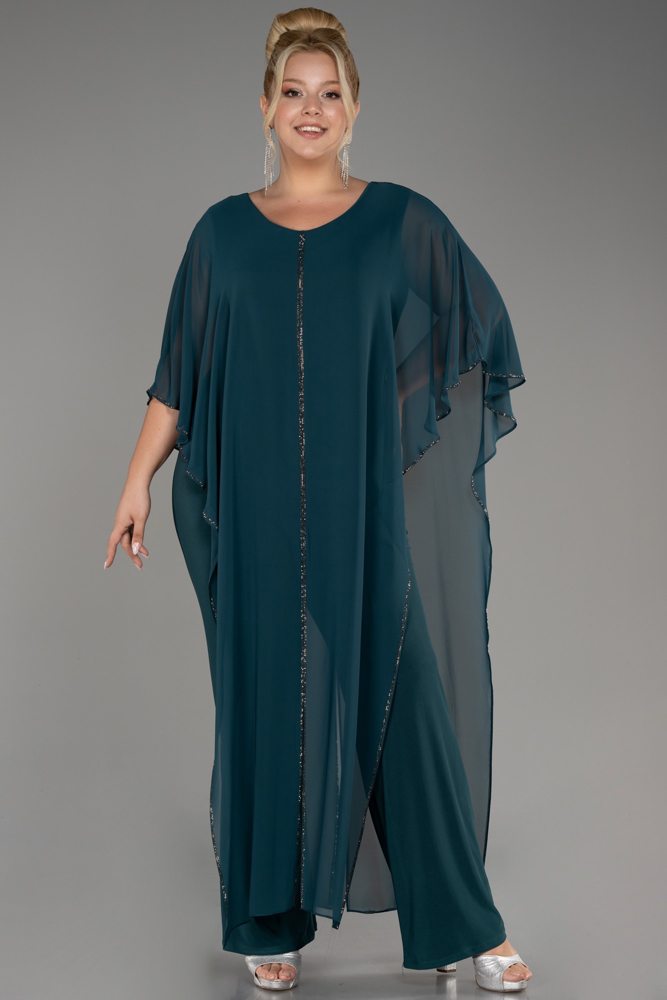 Chiffon Plus Size Cocktail Dress ABT112
