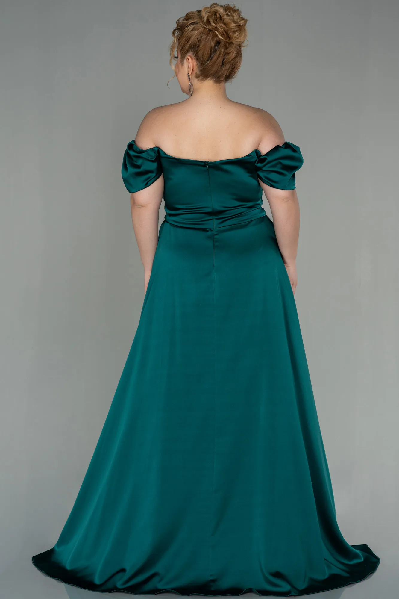 Long Satin Plus Size Evening Dress ABU2923