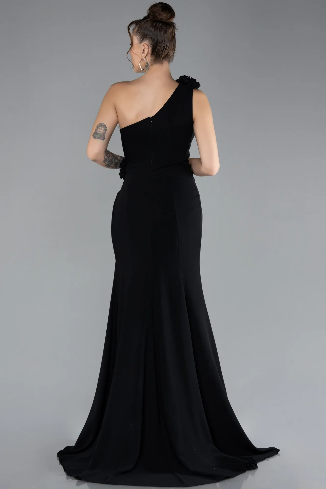 One Shoulder Slit Evening Gown ABU4381