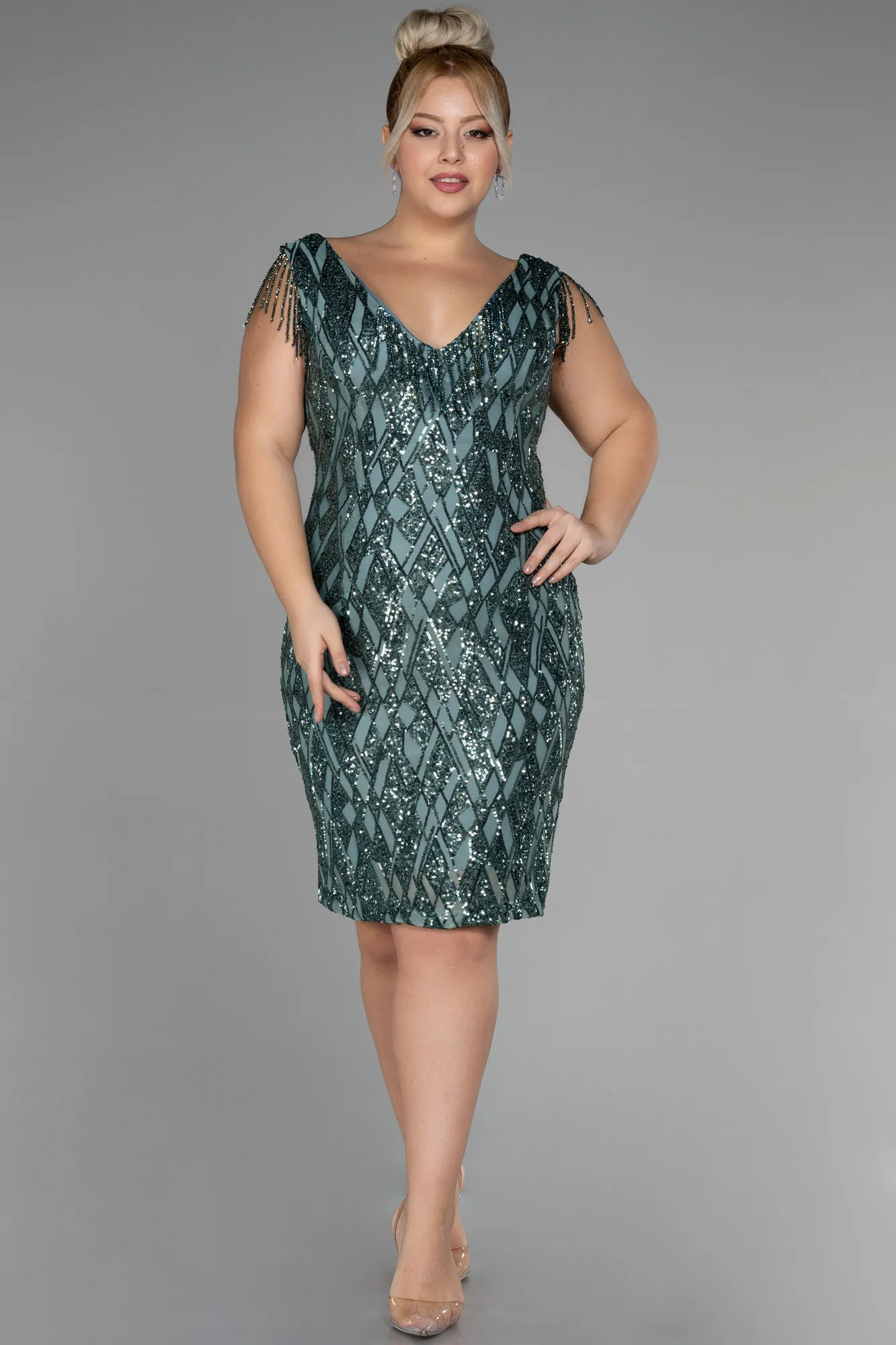 Midi Plus Size Invitation Dress ABK1873