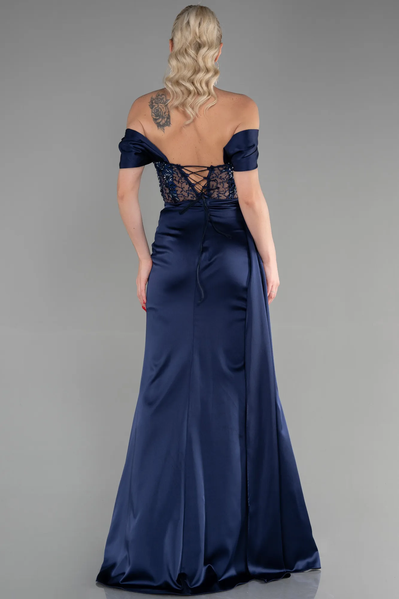 Long Satin Evening Dress ABU3454