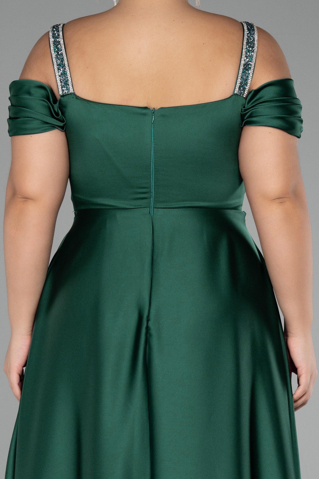 Long Satin Plus Size Evening Dress ABU3277