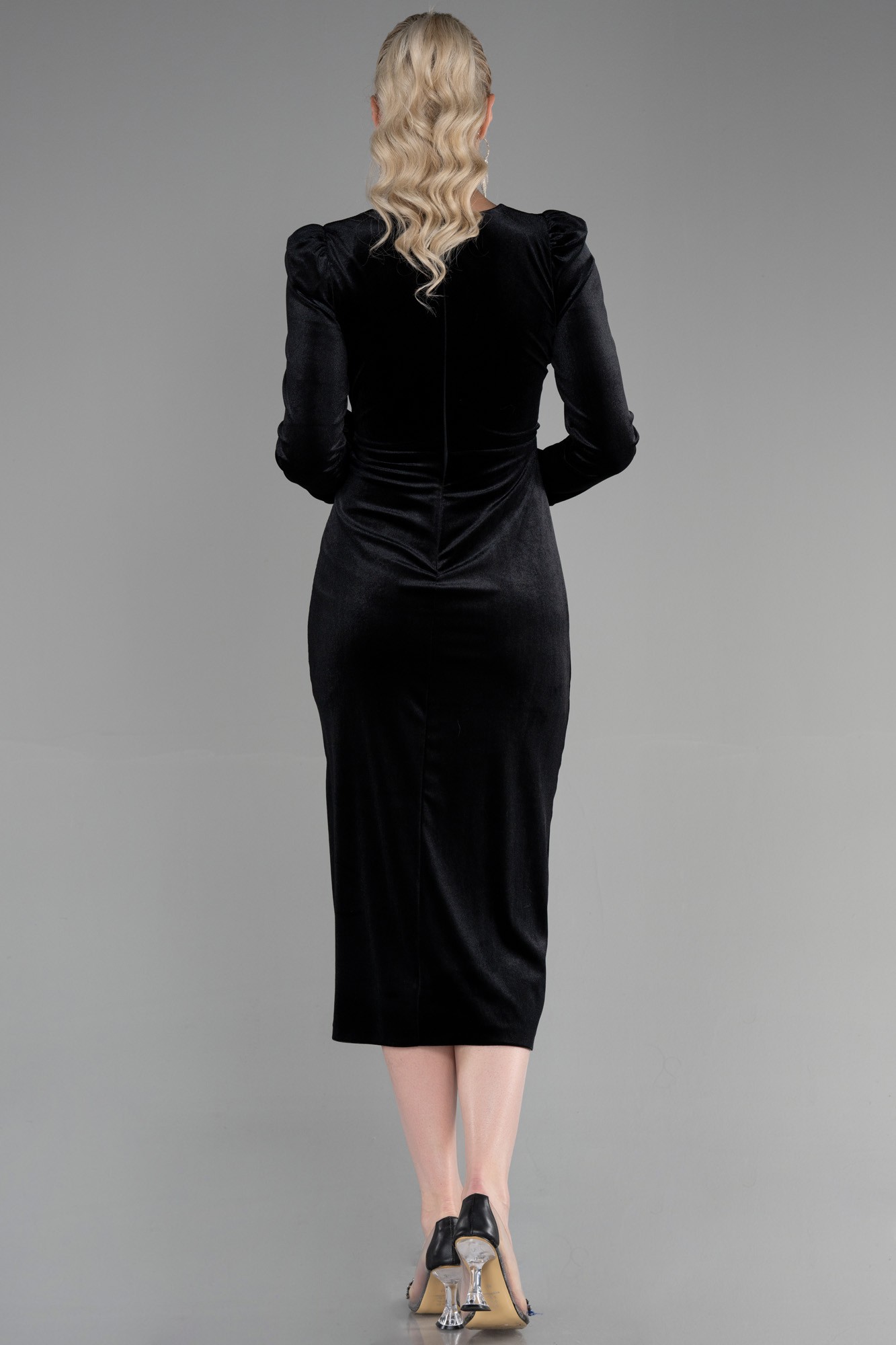 Midi Velvet Invitation Dress ABK1896