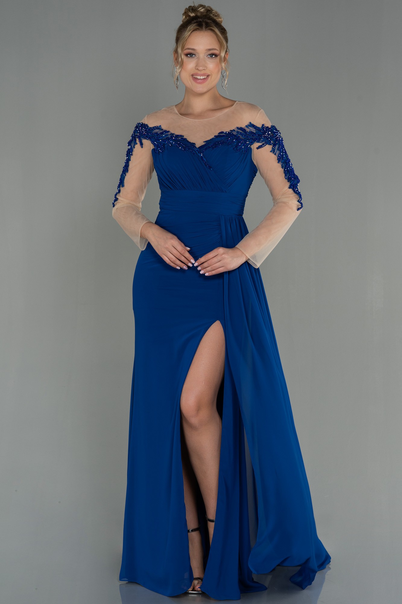 Long Chiffon Evening Dress ABU3012