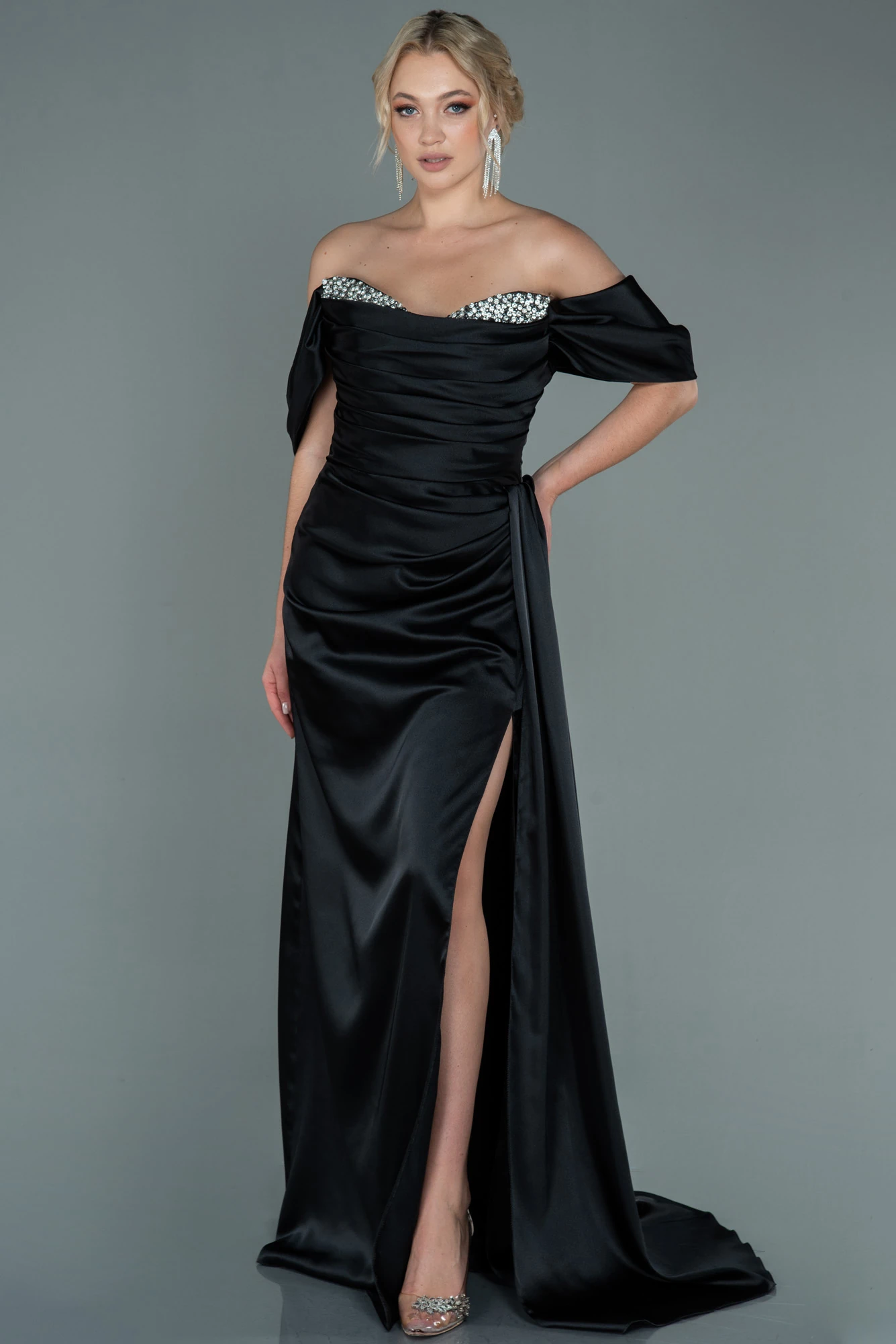 Long Satin Evening Dress ABU2661