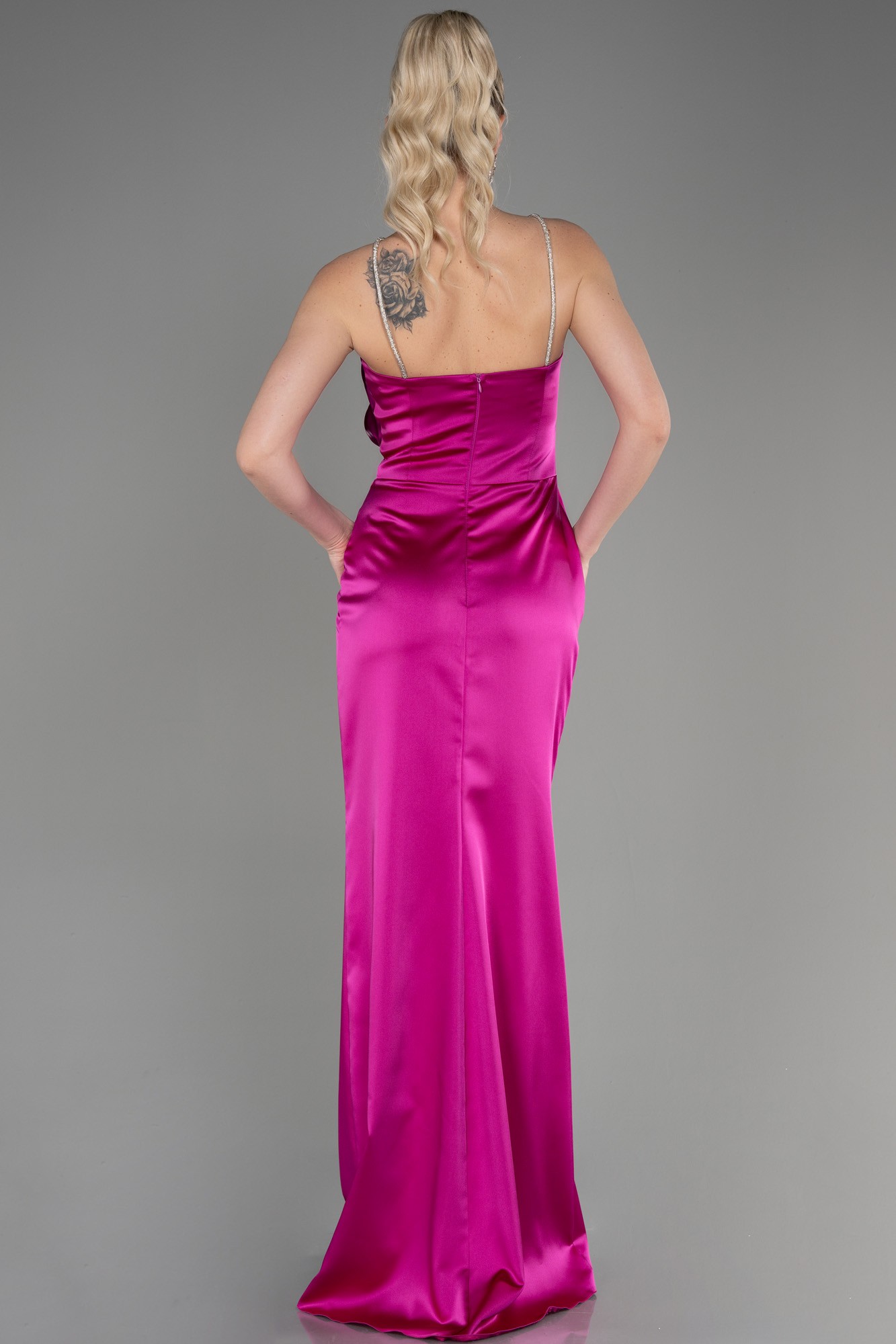 Long Satin Prom Gown ABU3525