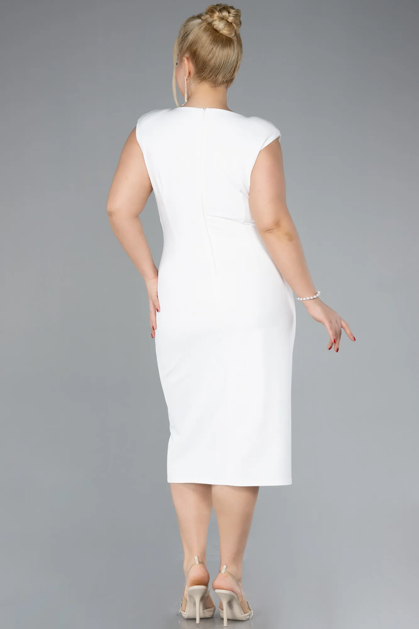 Sleeveless Midi Plus Size Party Dress ABK2190