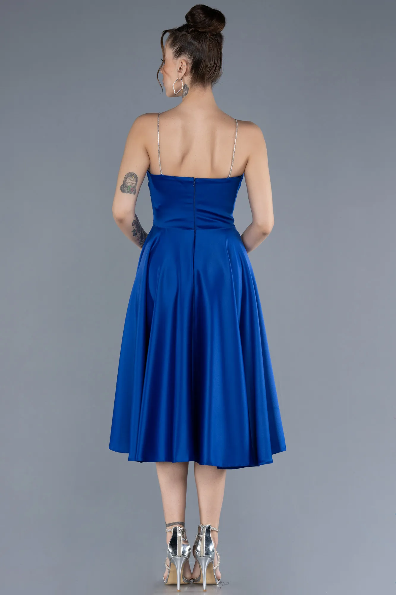 Midi Satin Cocktail Dress ABK2240