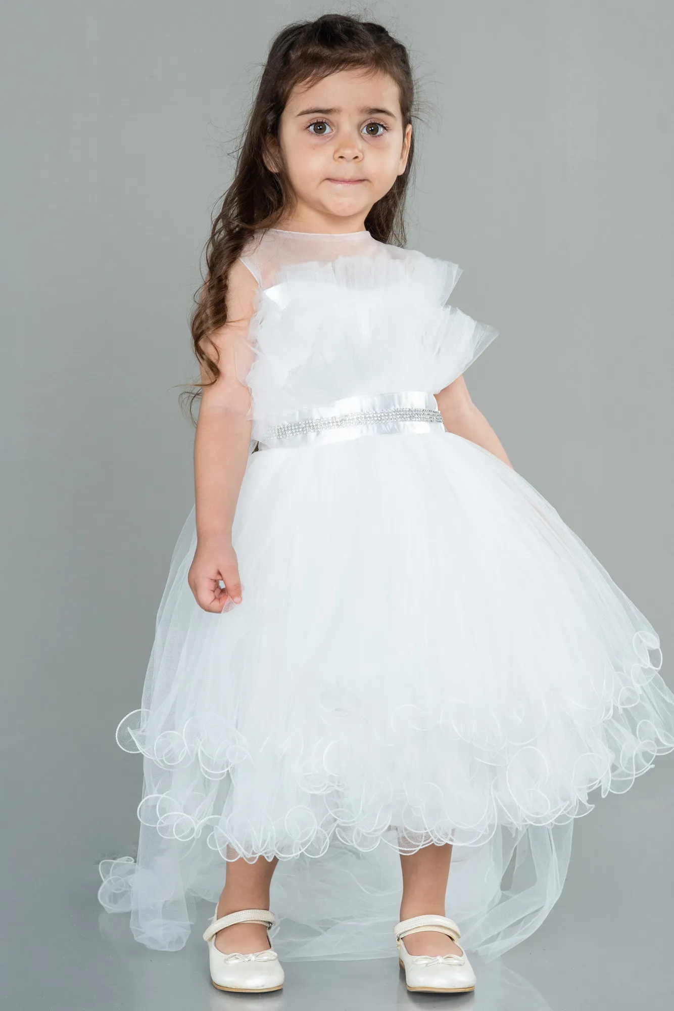 Front Short Back Long Girl Dress ABO100