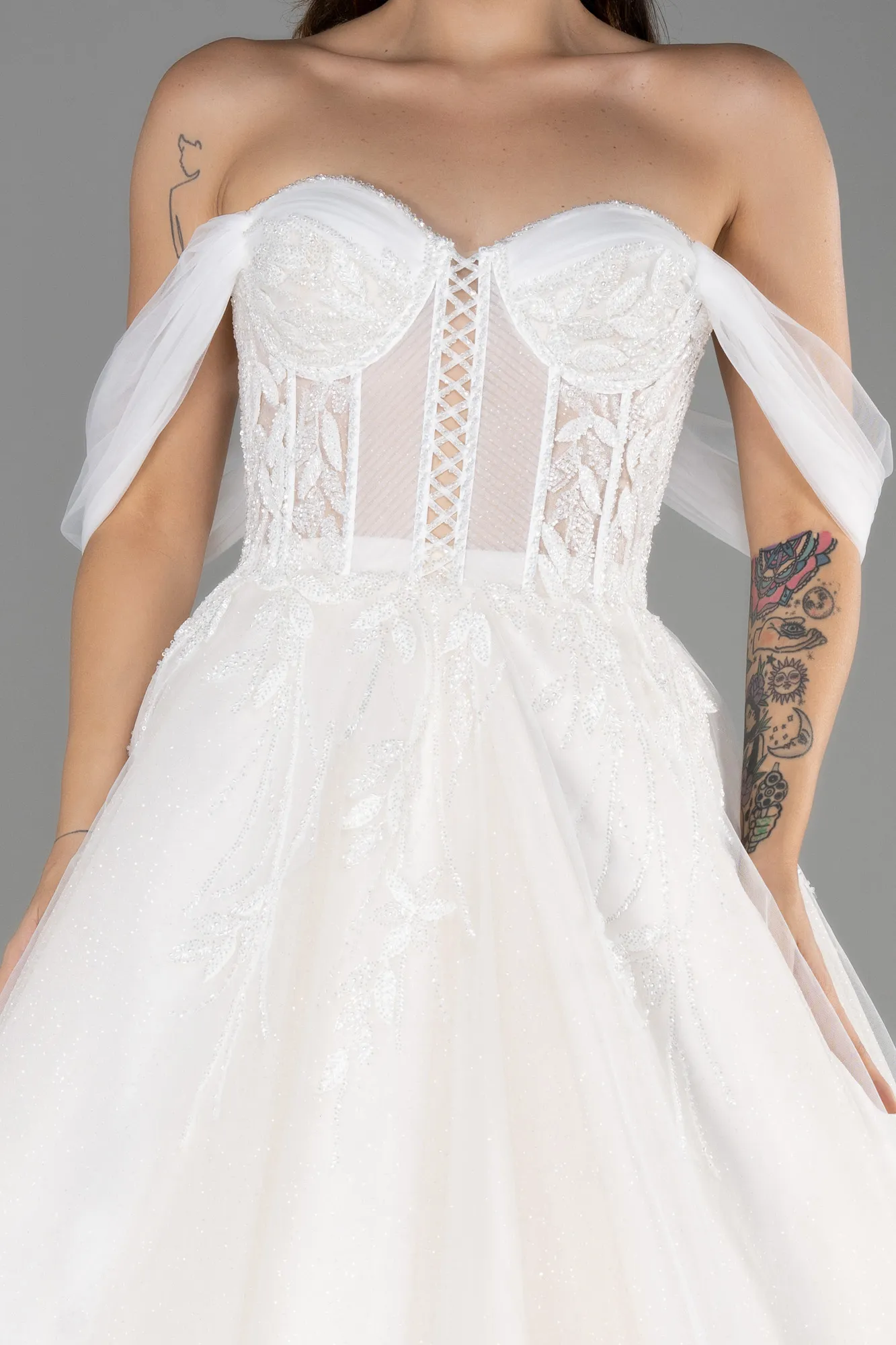 Long Wedding Dress ABG031