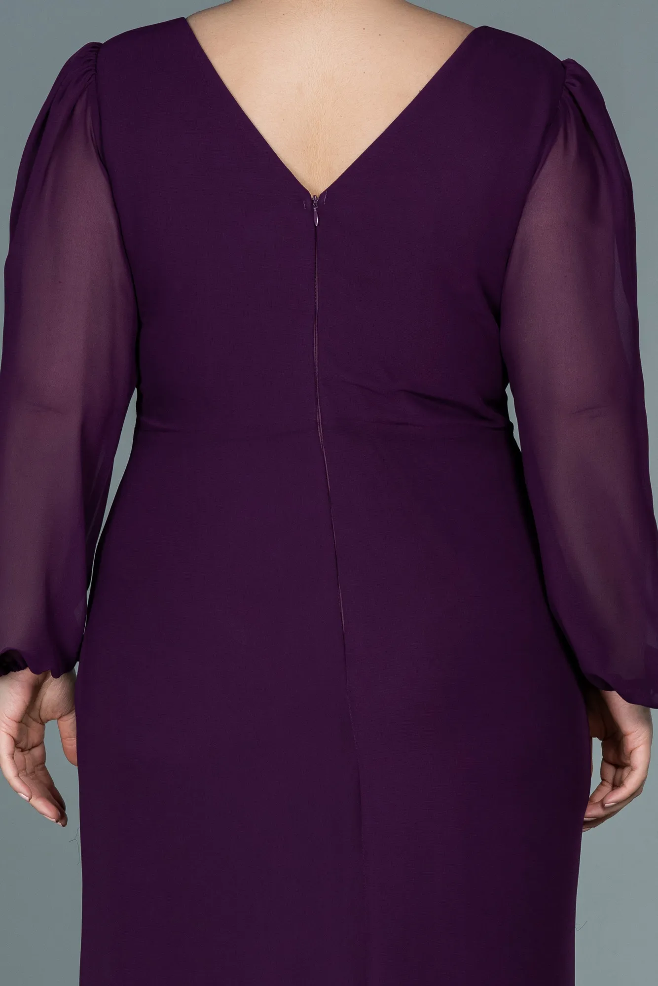 Long Chiffon Plus Size Evening Dress ABU2763