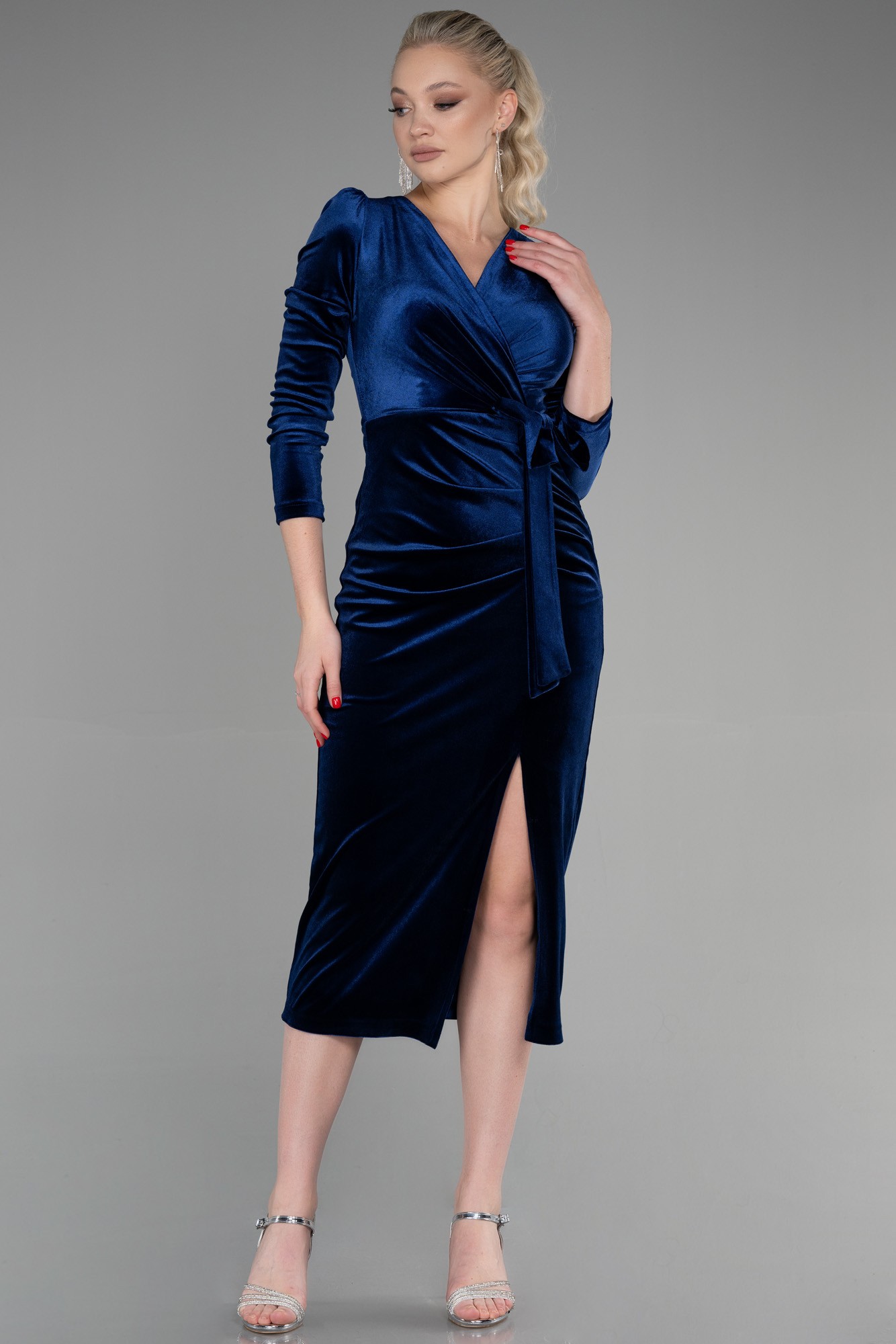 Midi Velvet Invitation Dress ABK1896
