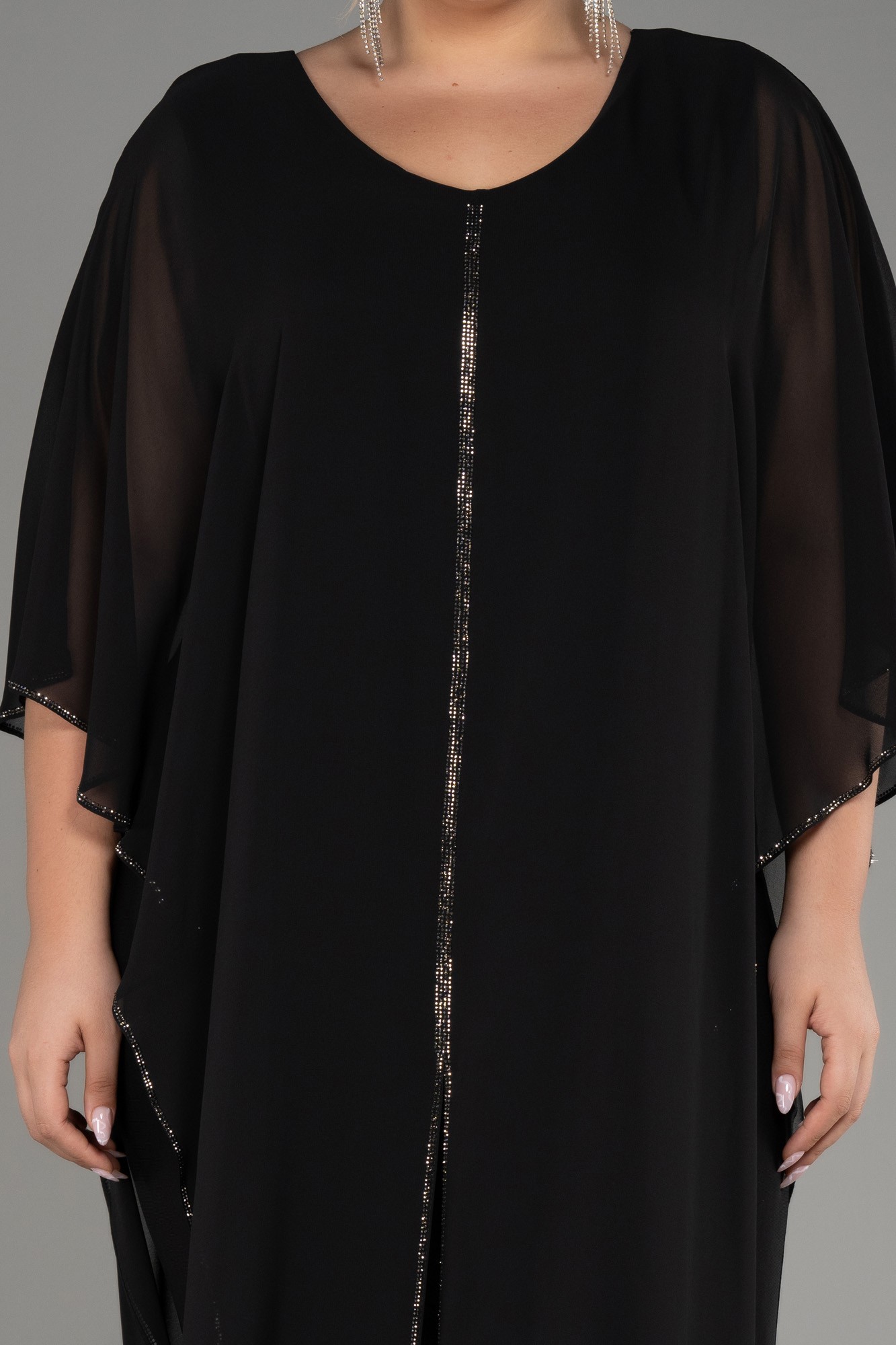 Chiffon Plus Size Cocktail Dress ABT112