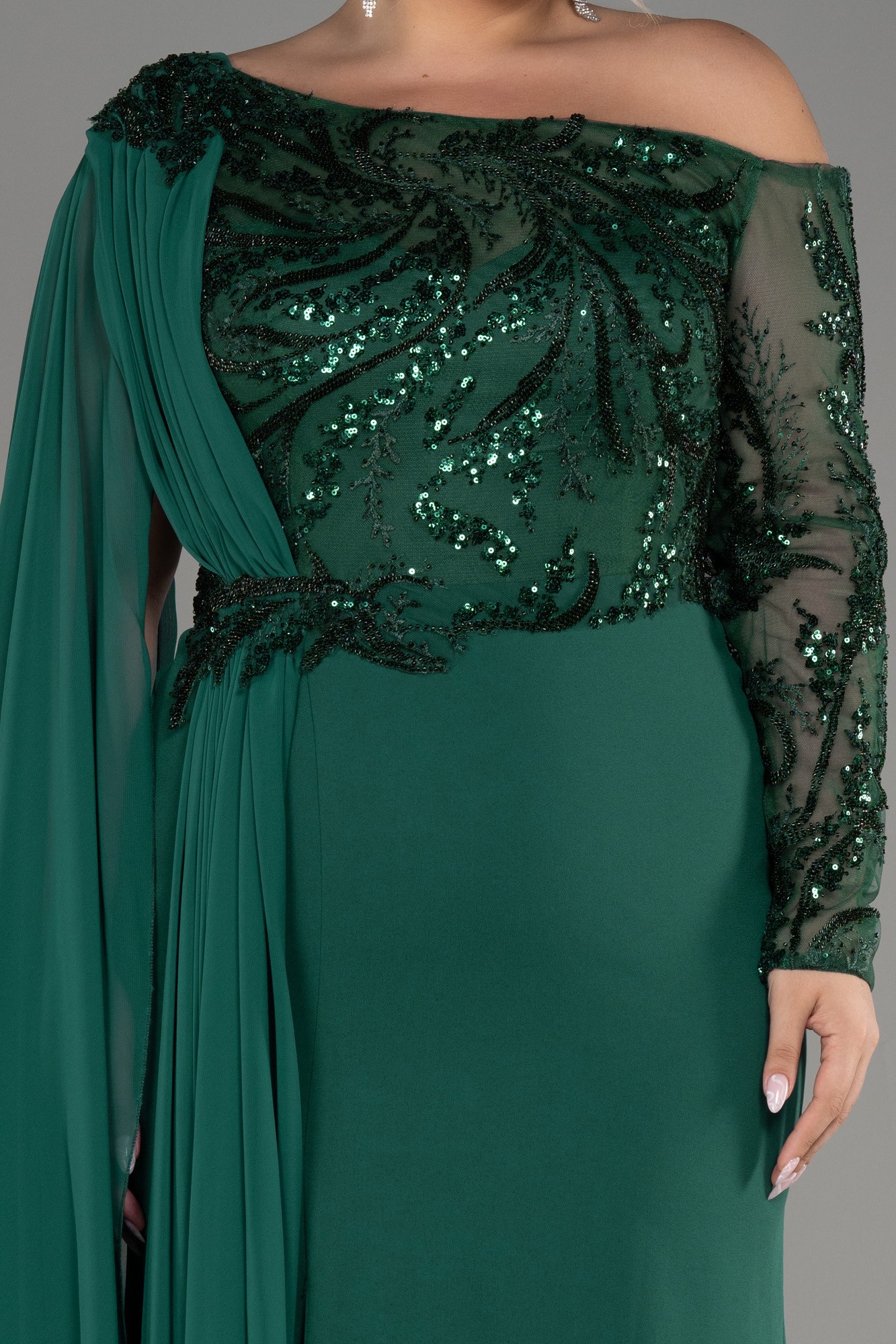 Long Dantelle Plus Size Evening Dress ABU3512