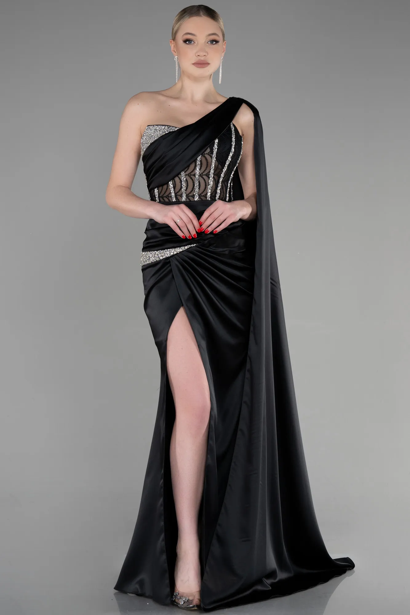 Long Satin Evening Dress ABU3603