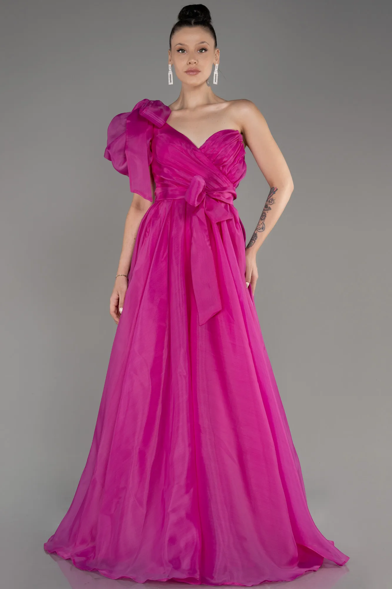 One Shoulder Long Ball Gown Dress ABU3984