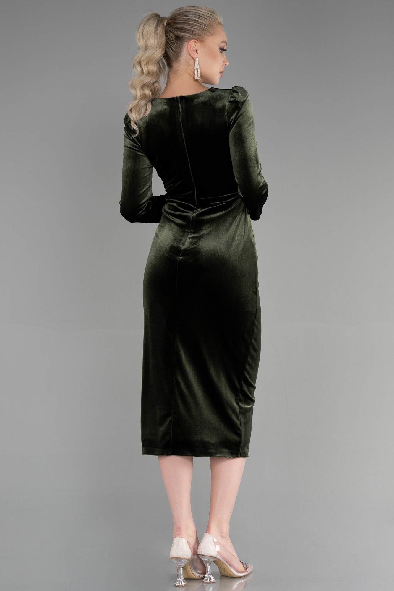 Midi Velvet Invitation Dress ABK1896