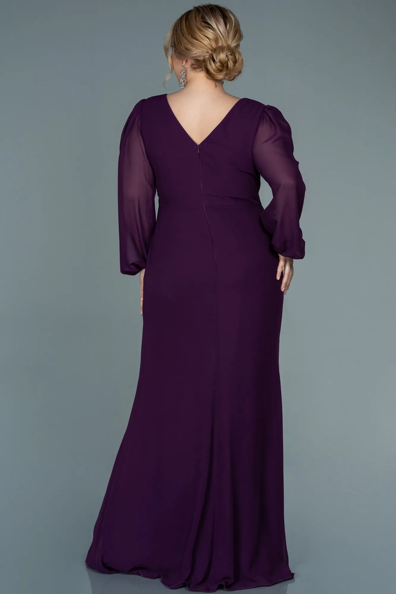 Long Chiffon Plus Size Evening Dress ABU2763