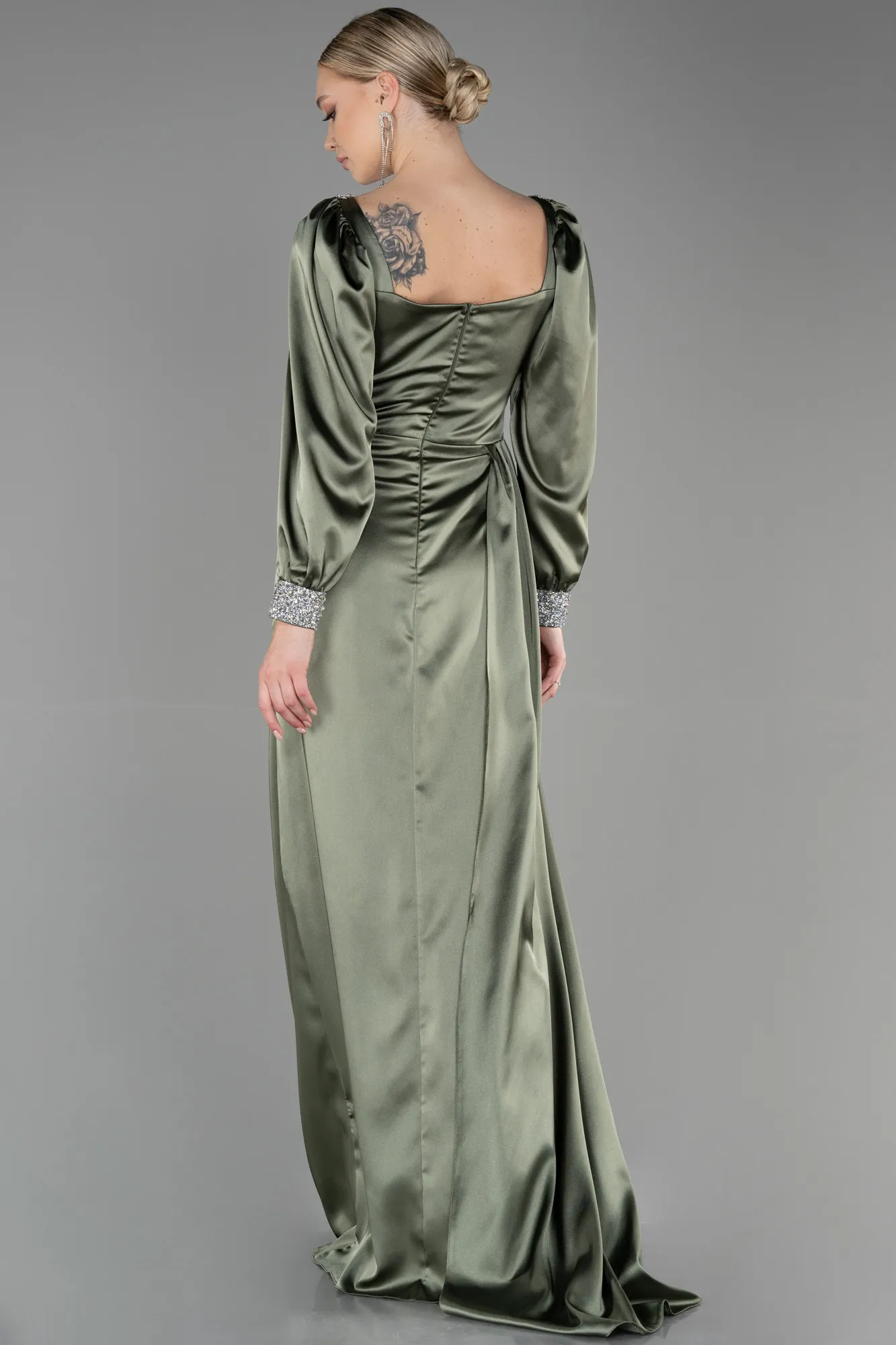 Long Satin Evening Dress ABU3318
