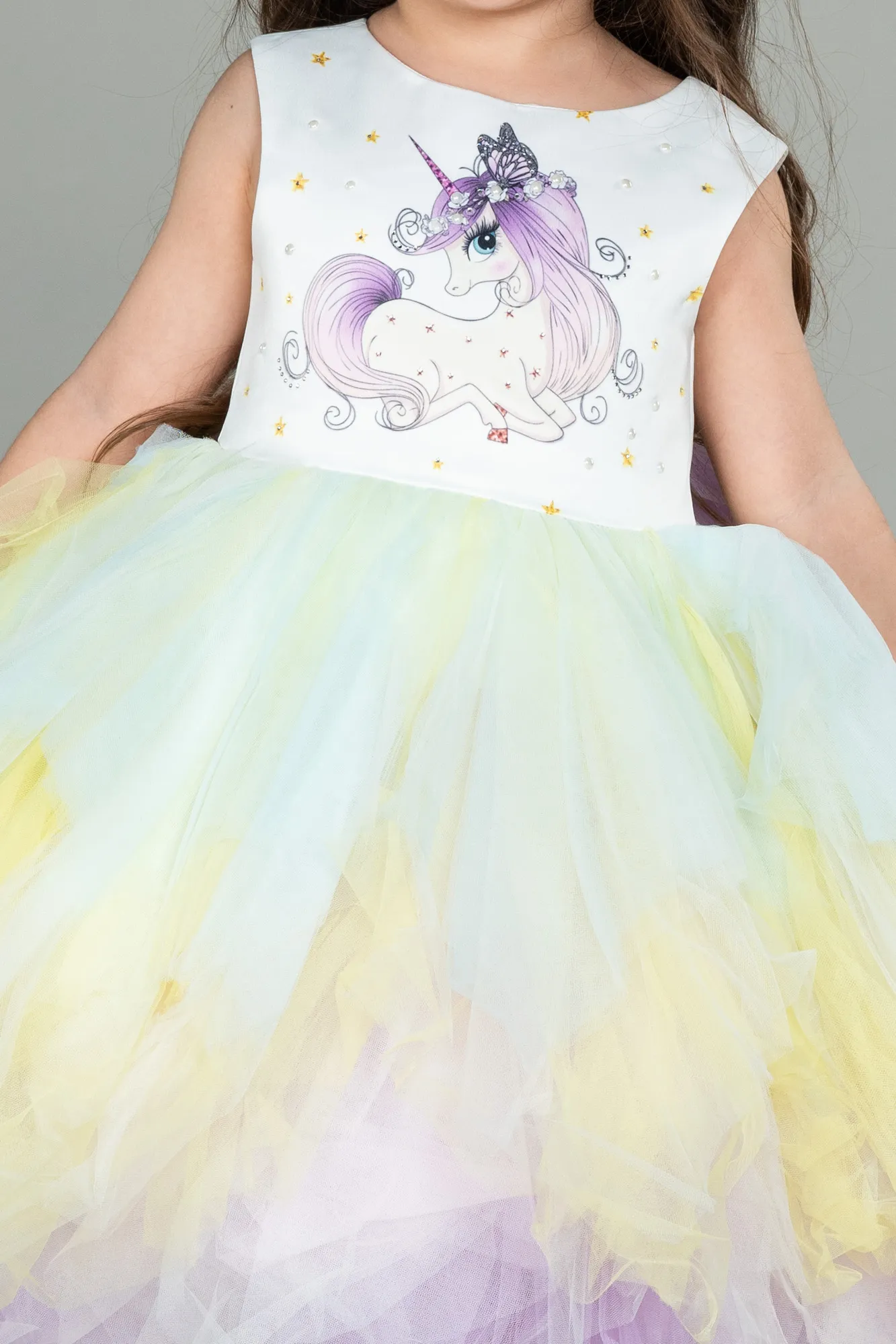 Long Girl Dress ABU3040