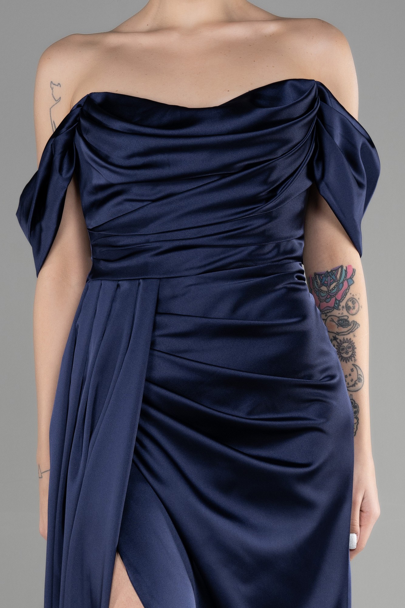 Long Satin Prom Gown ABU3514
