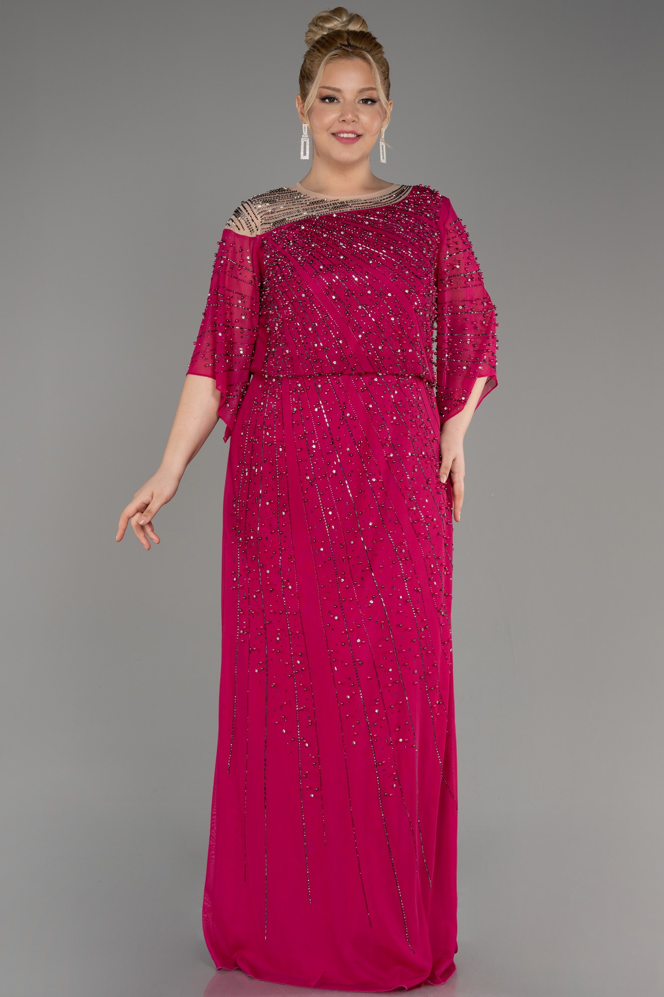 Long Plus Size Engagement Dress ABU3650