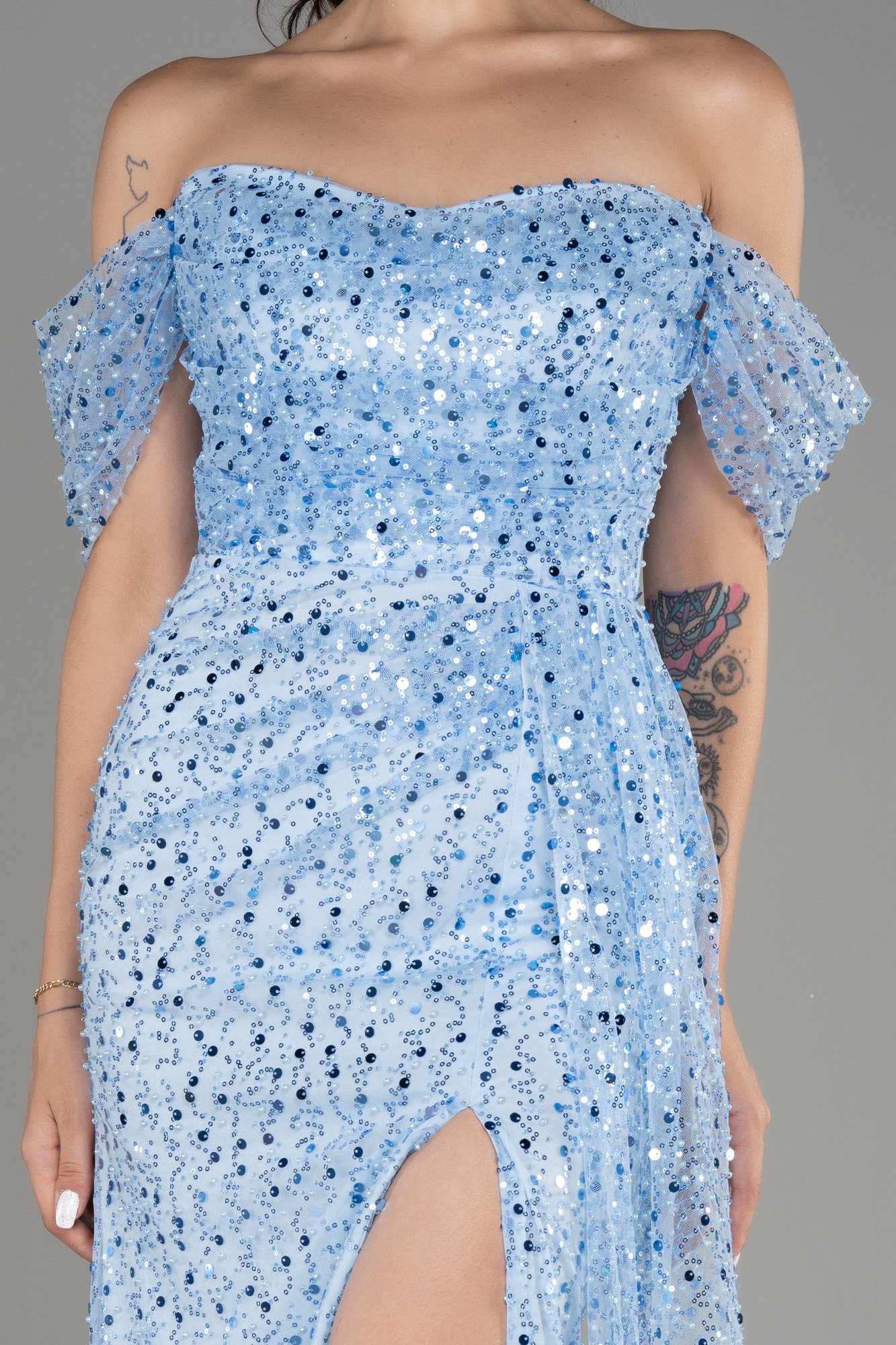 Long Scaly Evening Dress ABU3577