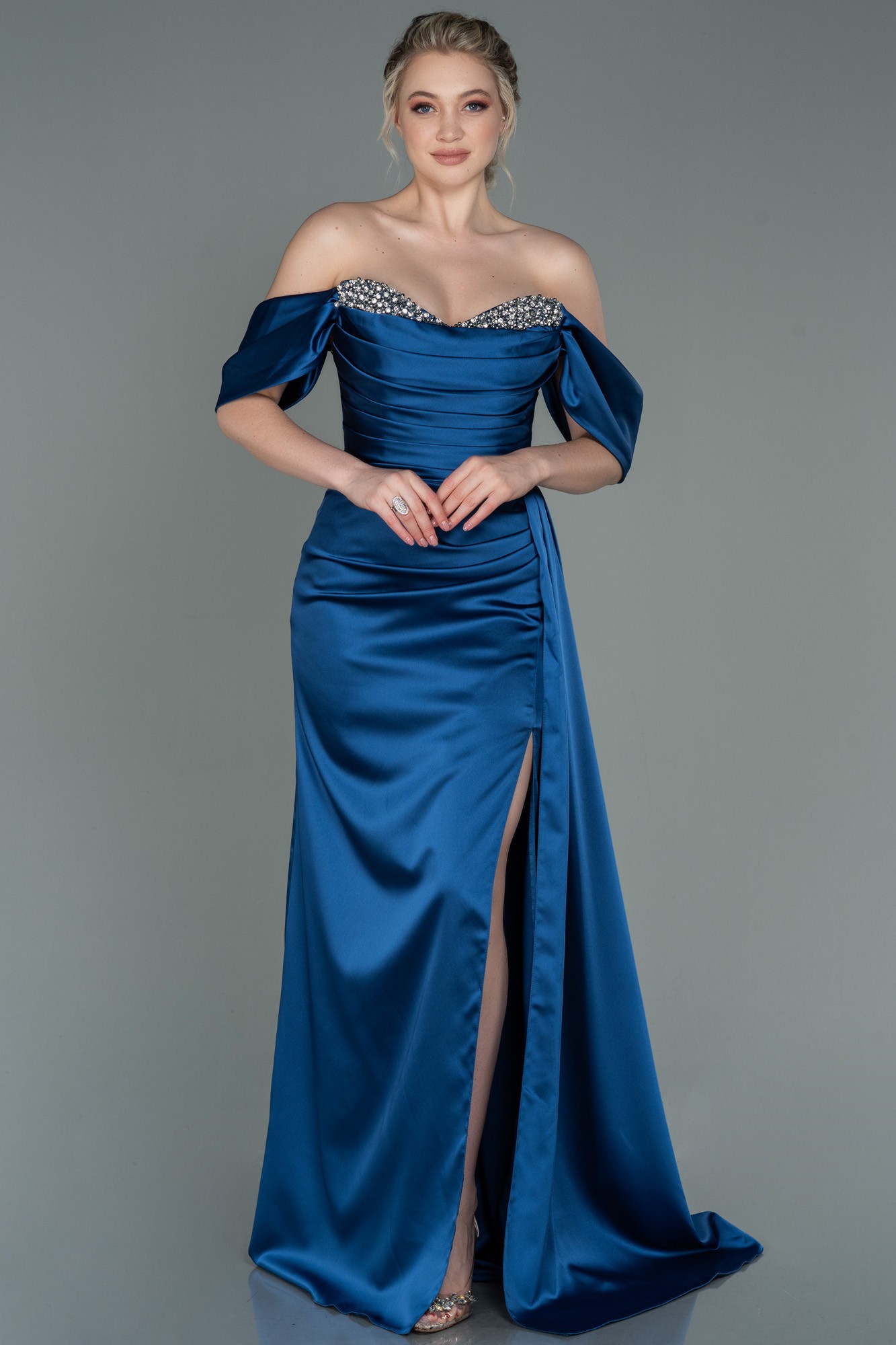 Long Satin Evening Dress ABU2661