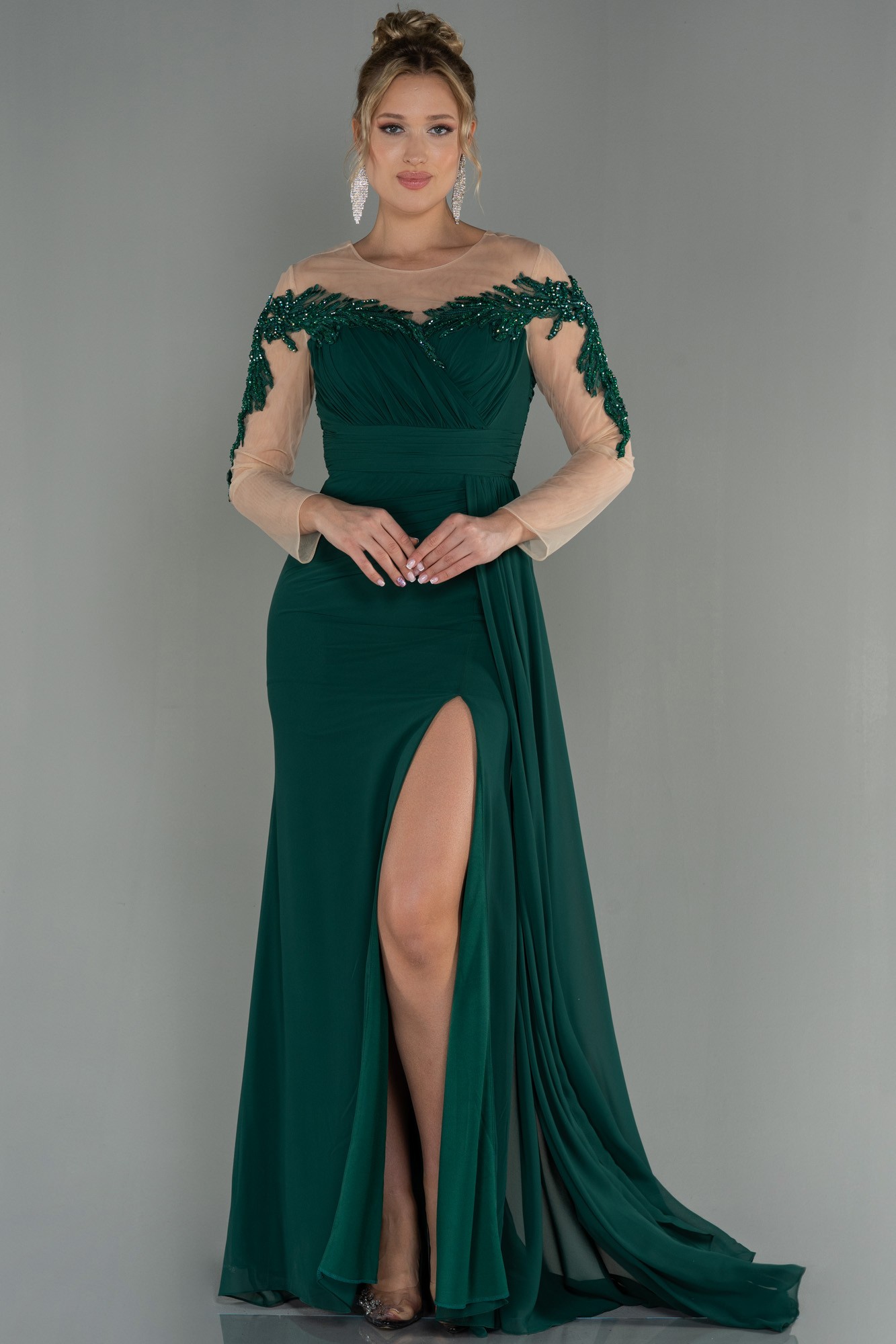 Long Chiffon Evening Dress ABU3012