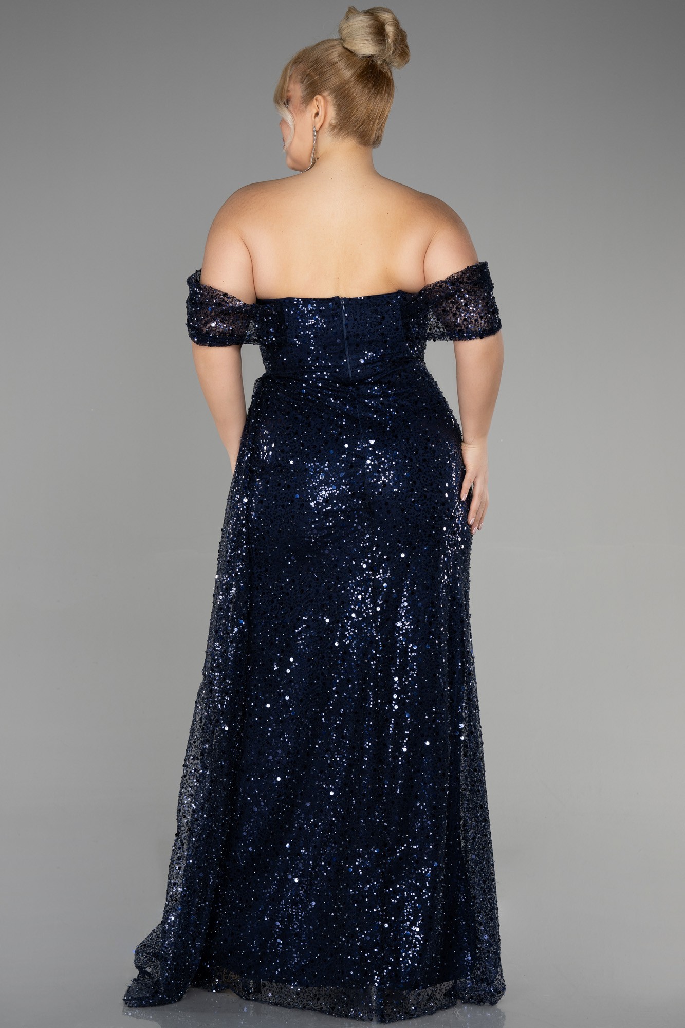Long Scaly Plus Size Engagement Dress ABU3579