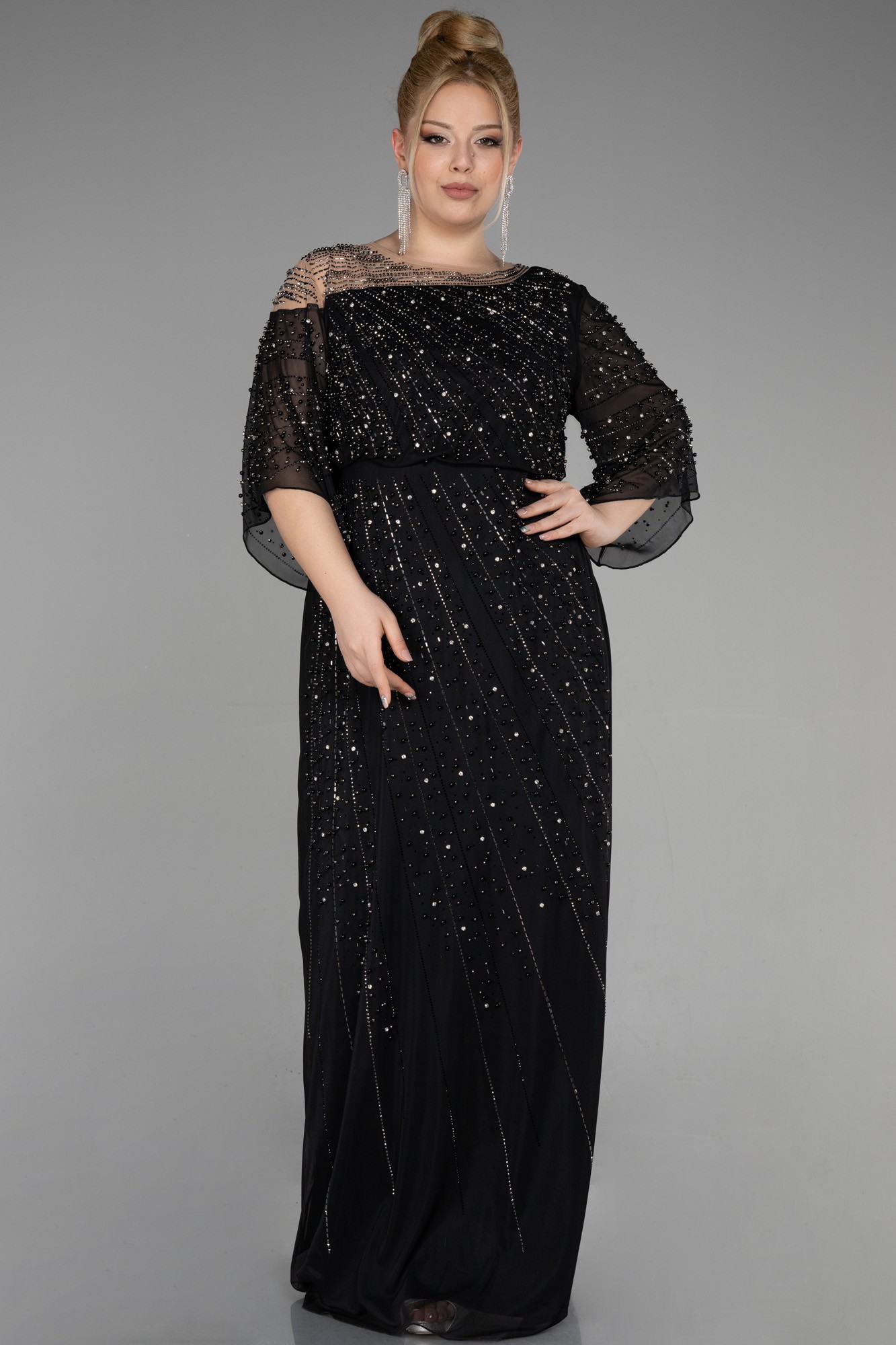 Long Plus Size Engagement Dress ABU3650