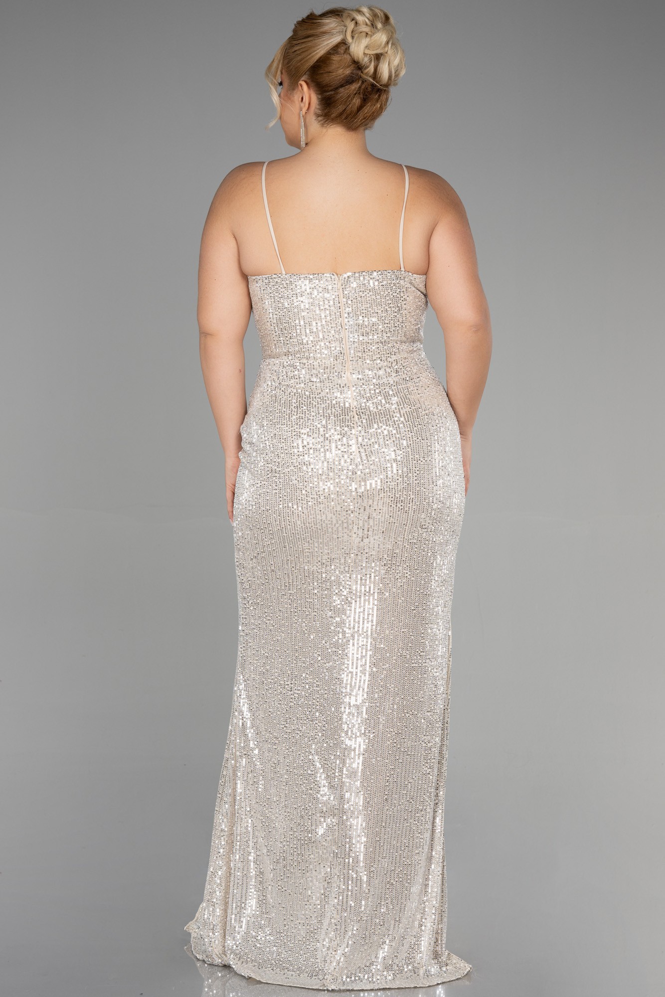 Long Scaly Plus Size Evening Dress ABU3322
