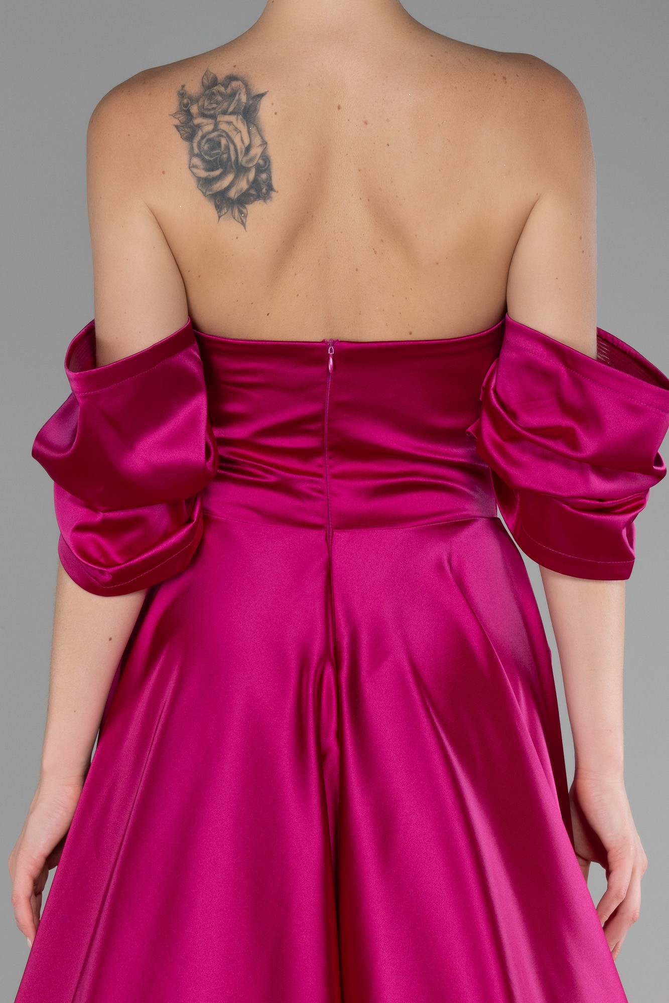 Strapless Long Satin Prom Gown ABU4132